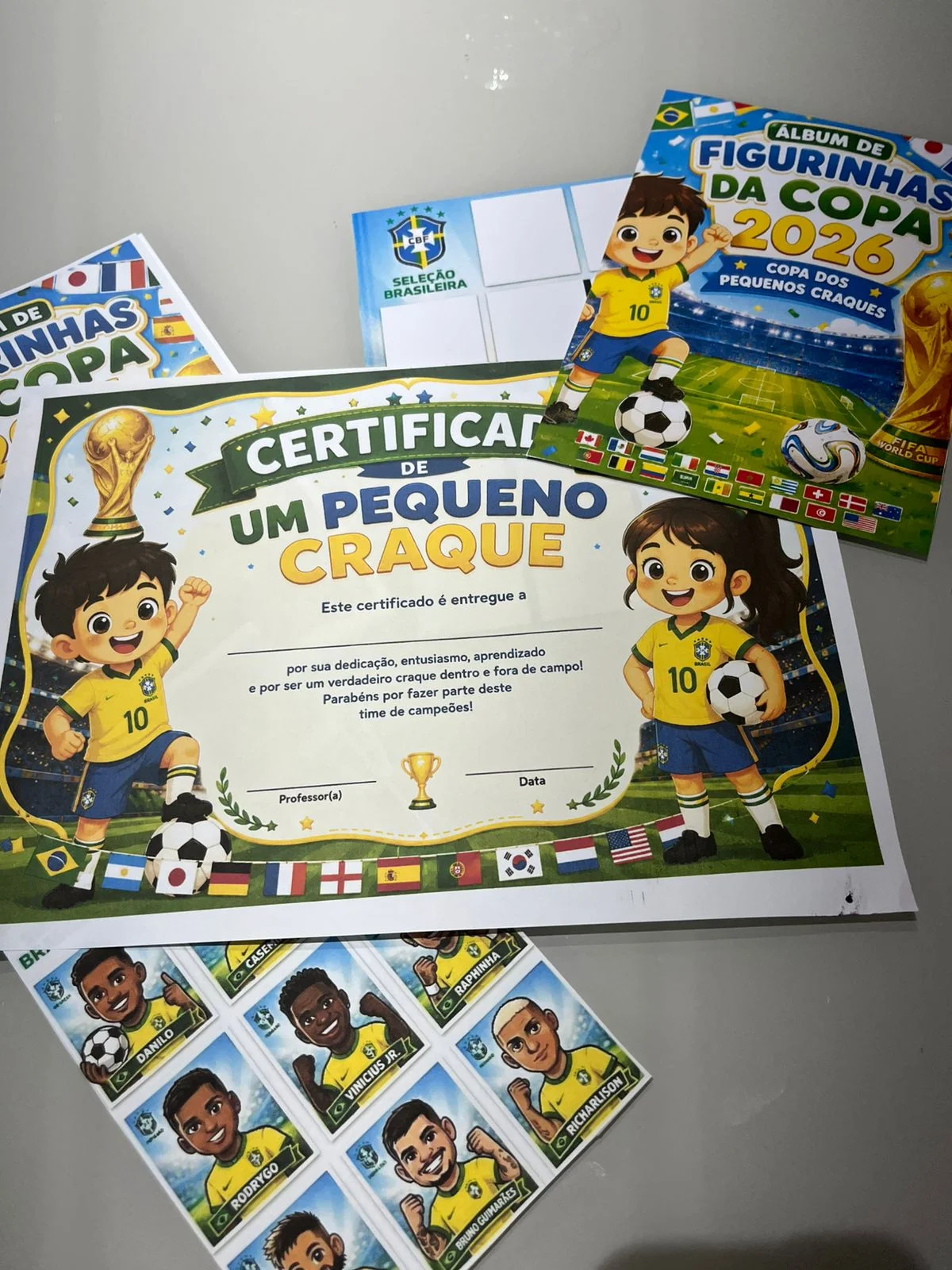 Kit Copa do Mundo com Álbum de Figuras e Muito Mais! — Datas comemorativas para Educação Infantil: Kit pedagógico completo…