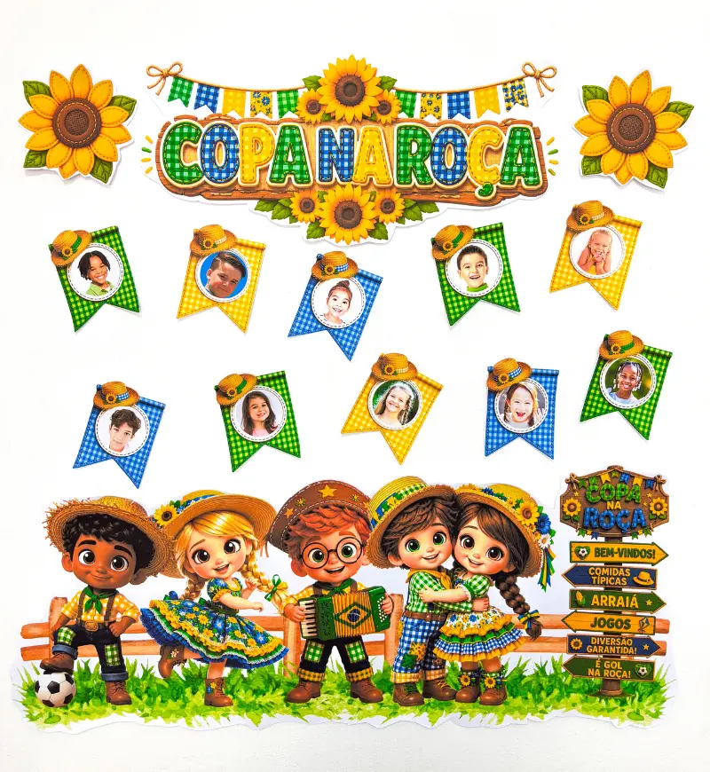 Kit Copa na Roça: Festa Junina e Copa do Mundo em PDF — capa do material