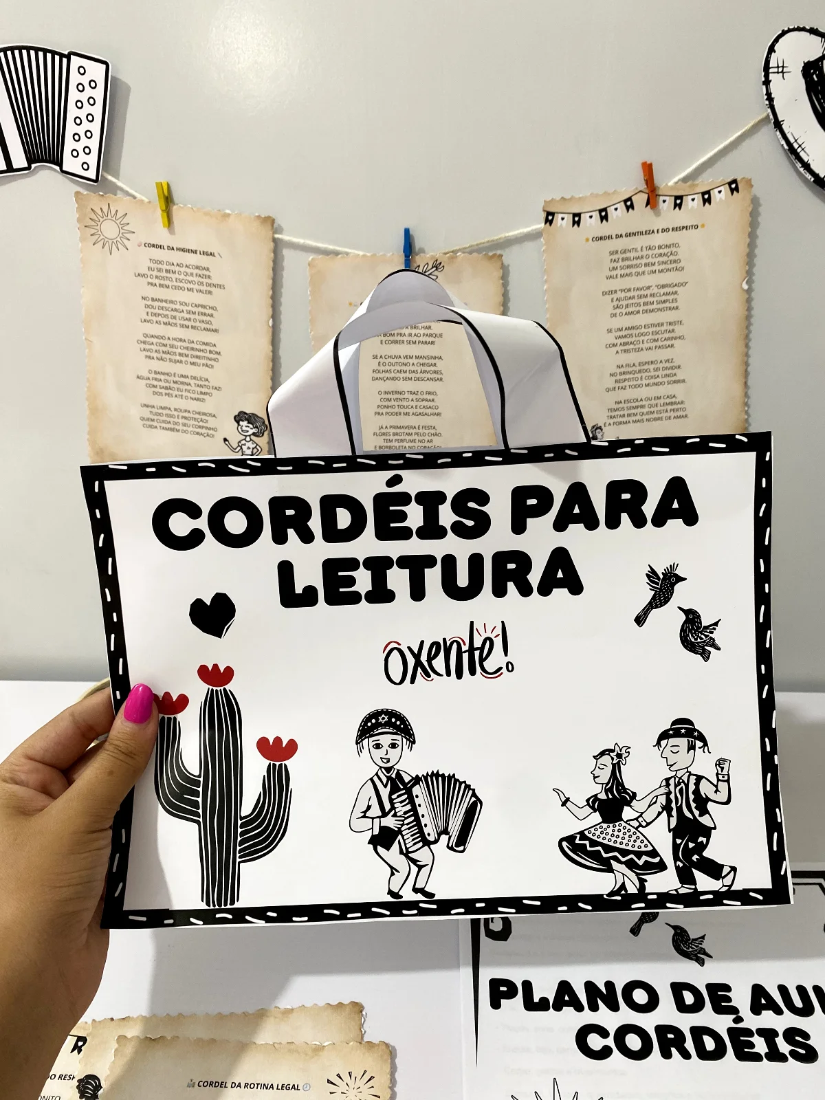 Kit: Cordéis para Leitura + Plano de Aula — amostra 2: Chegou um material encantador para trabalhar com suas crianças da…