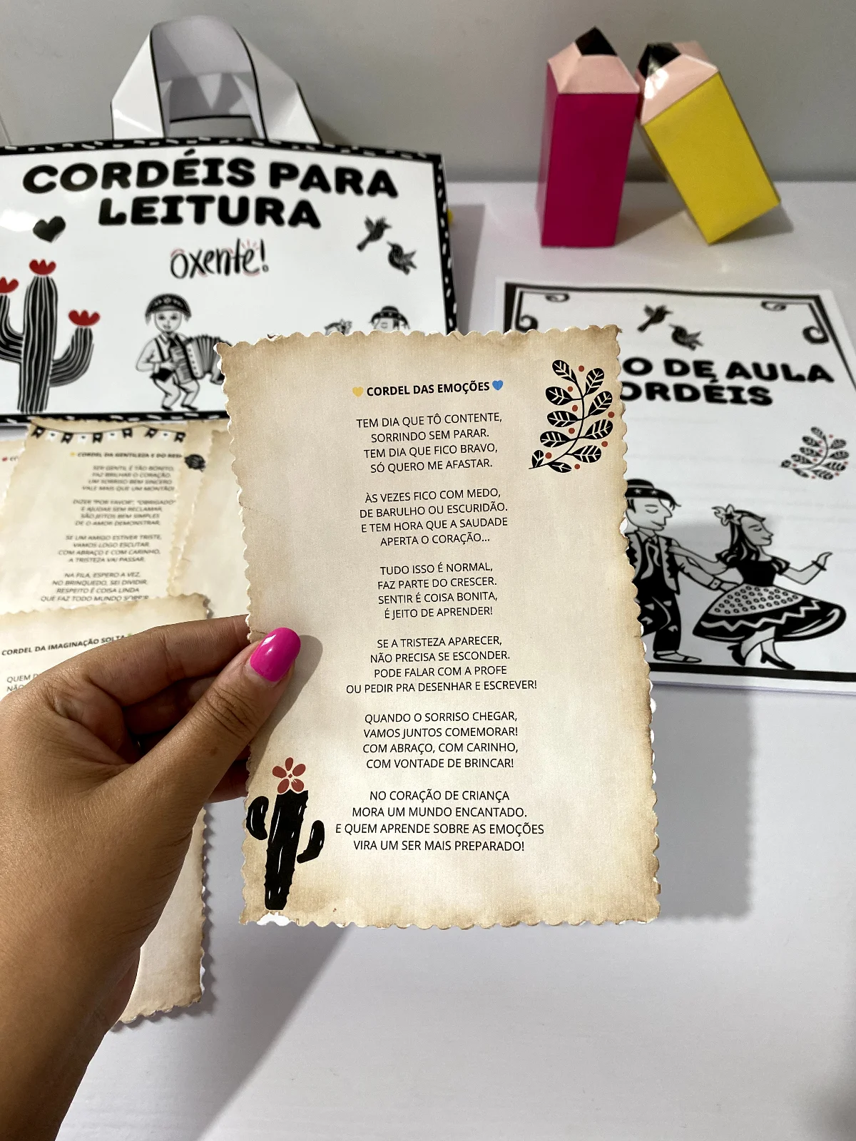 Kit: Cordéis para Leitura + Plano de Aula — amostra 4: Chegou um material encantador para trabalhar com suas crianças da…