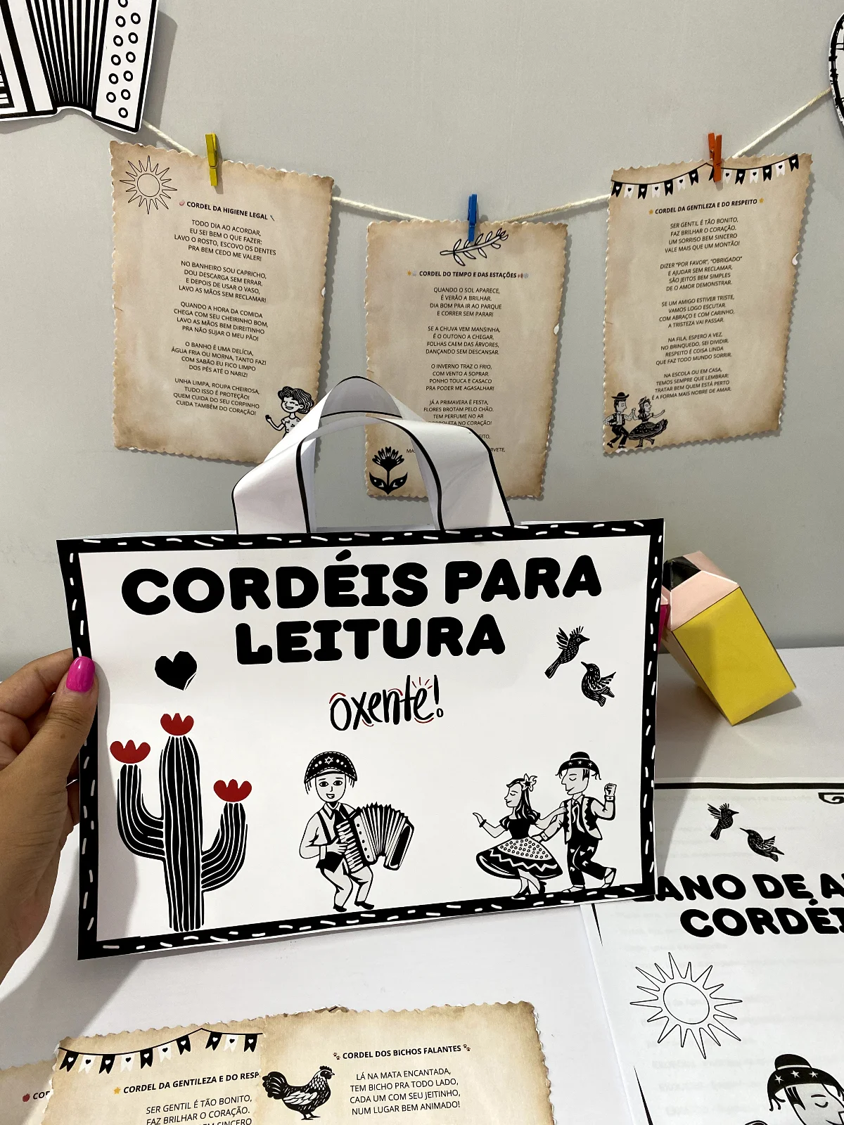 Kit: Cordéis para Leitura + Plano de Aula — amostra 7: Chegou um material encantador para trabalhar com suas crianças da…