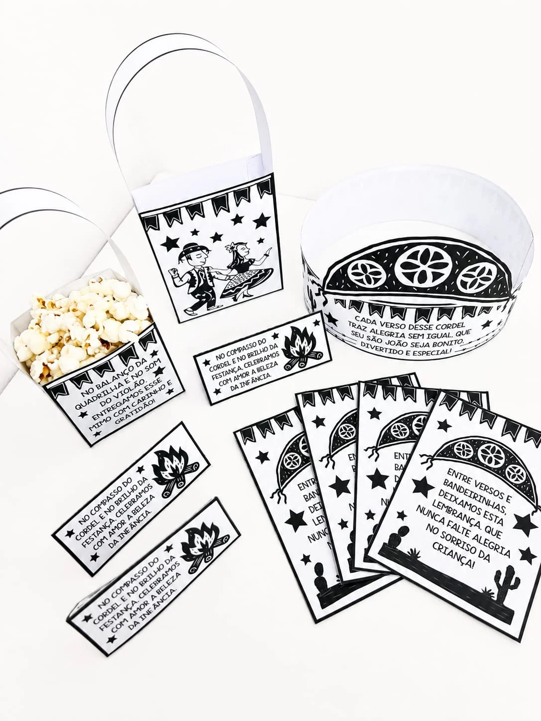 Kit Cordel Junino – Atividades para Imprimir — amostra 1: O que vem no material