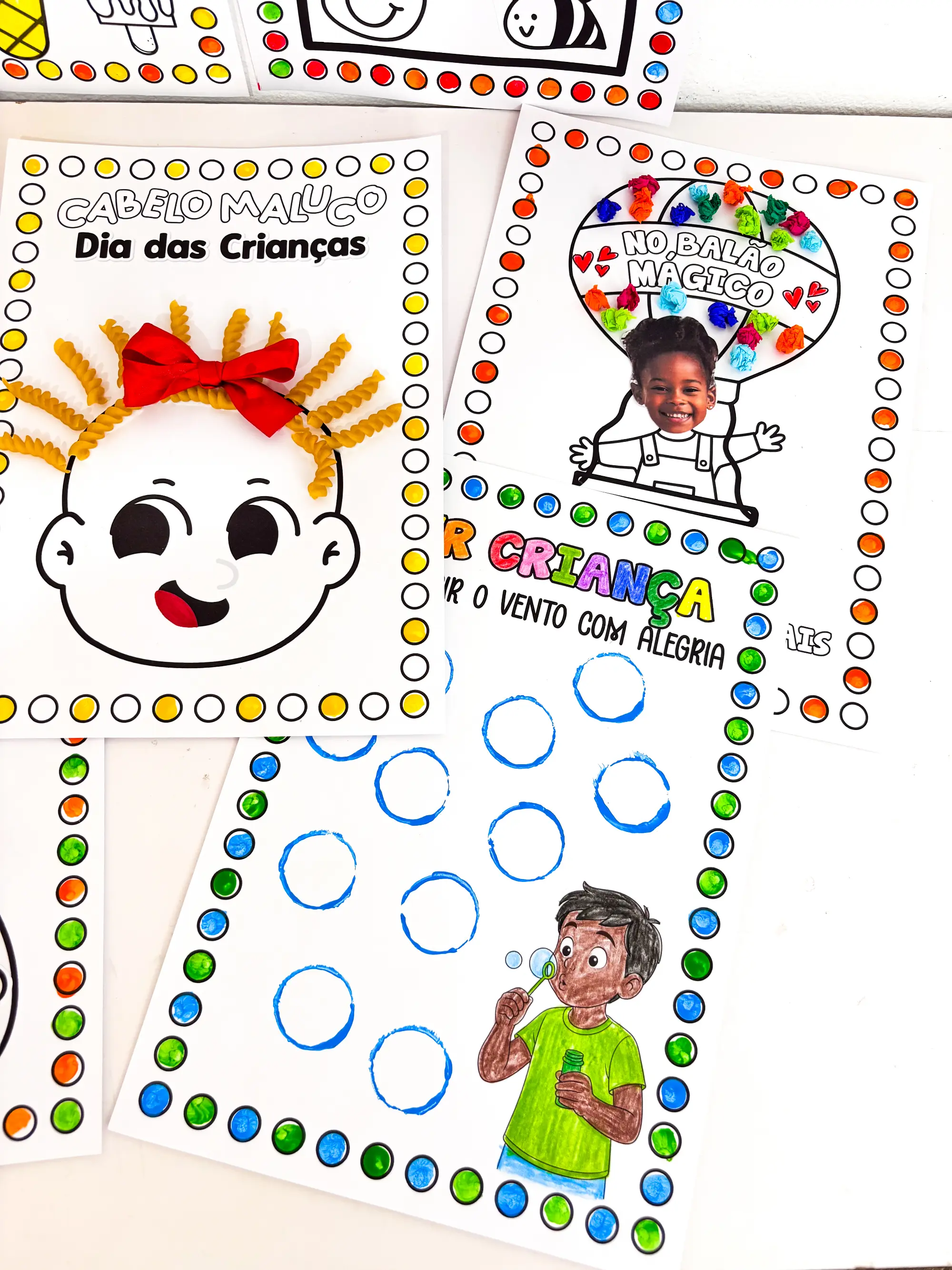 Kit de Artes Dia das Crianças – Atividades Criativas e Interativas — amostra 1: Kit de Artes para o Dia das Crianças com…