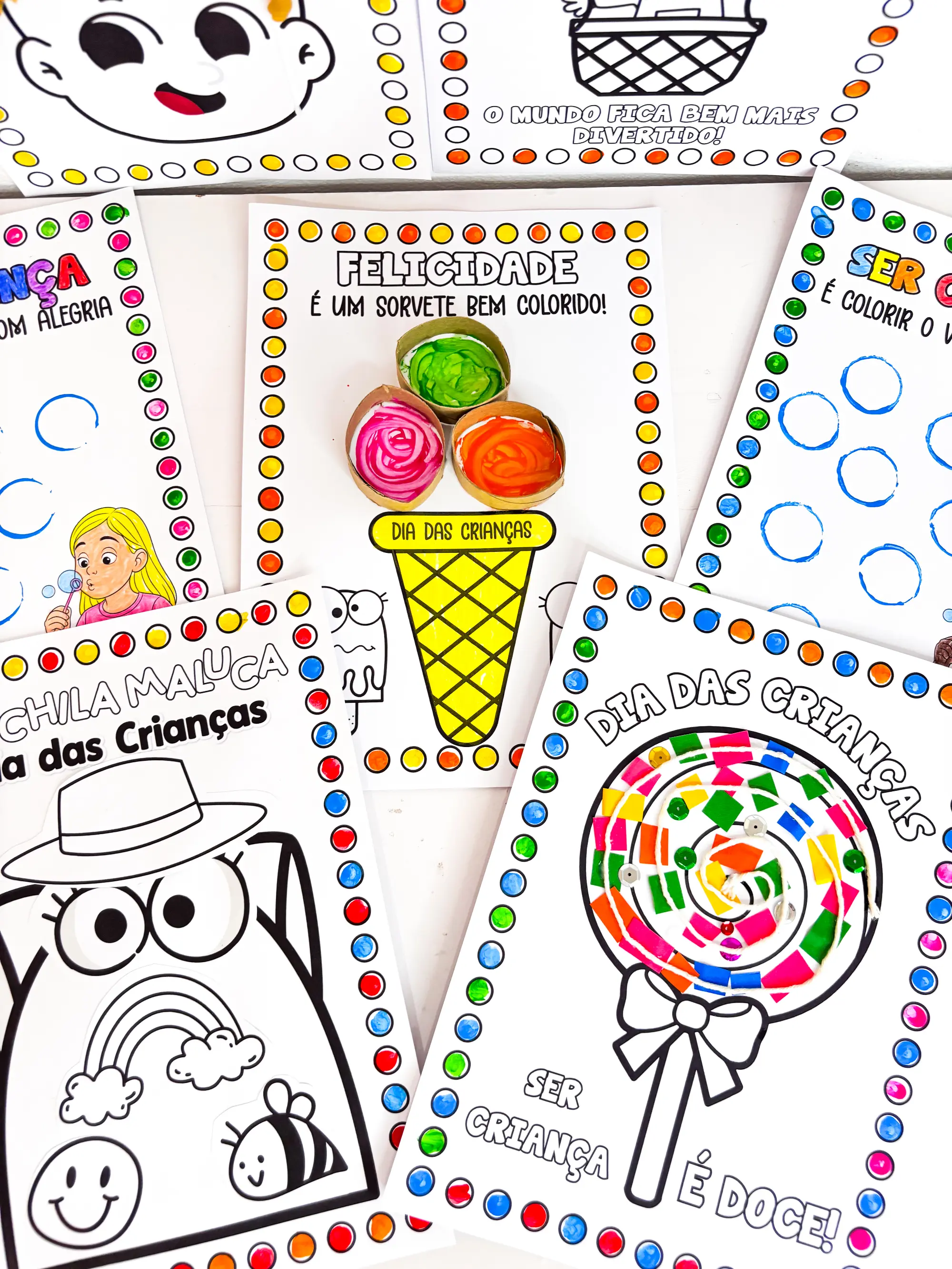 Kit de Artes Dia das Crianças – Atividades Criativas e Interativas — amostra 3: Kit de Artes para o Dia das Crianças com…