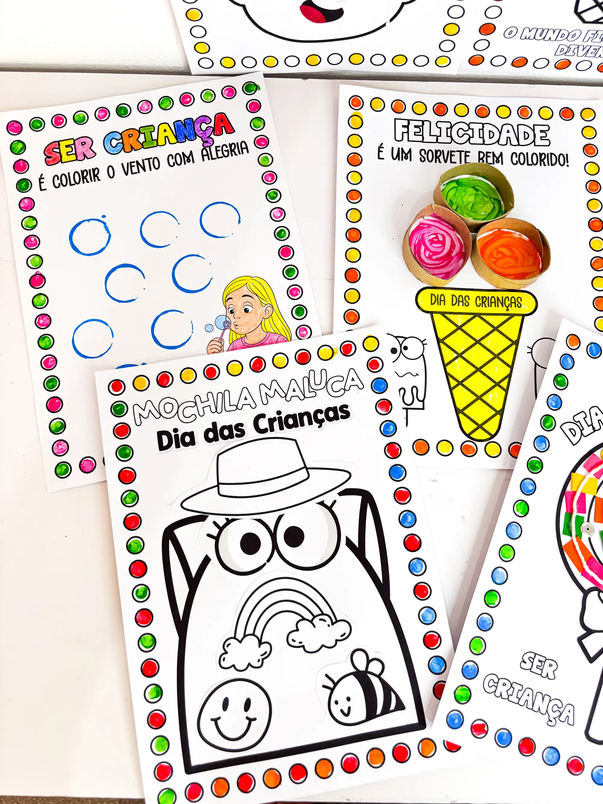 Kit de Artes Dia das Crianças – Atividades Criativas e Interativas — amostra 7: Kit de Artes para o Dia das Crianças com…