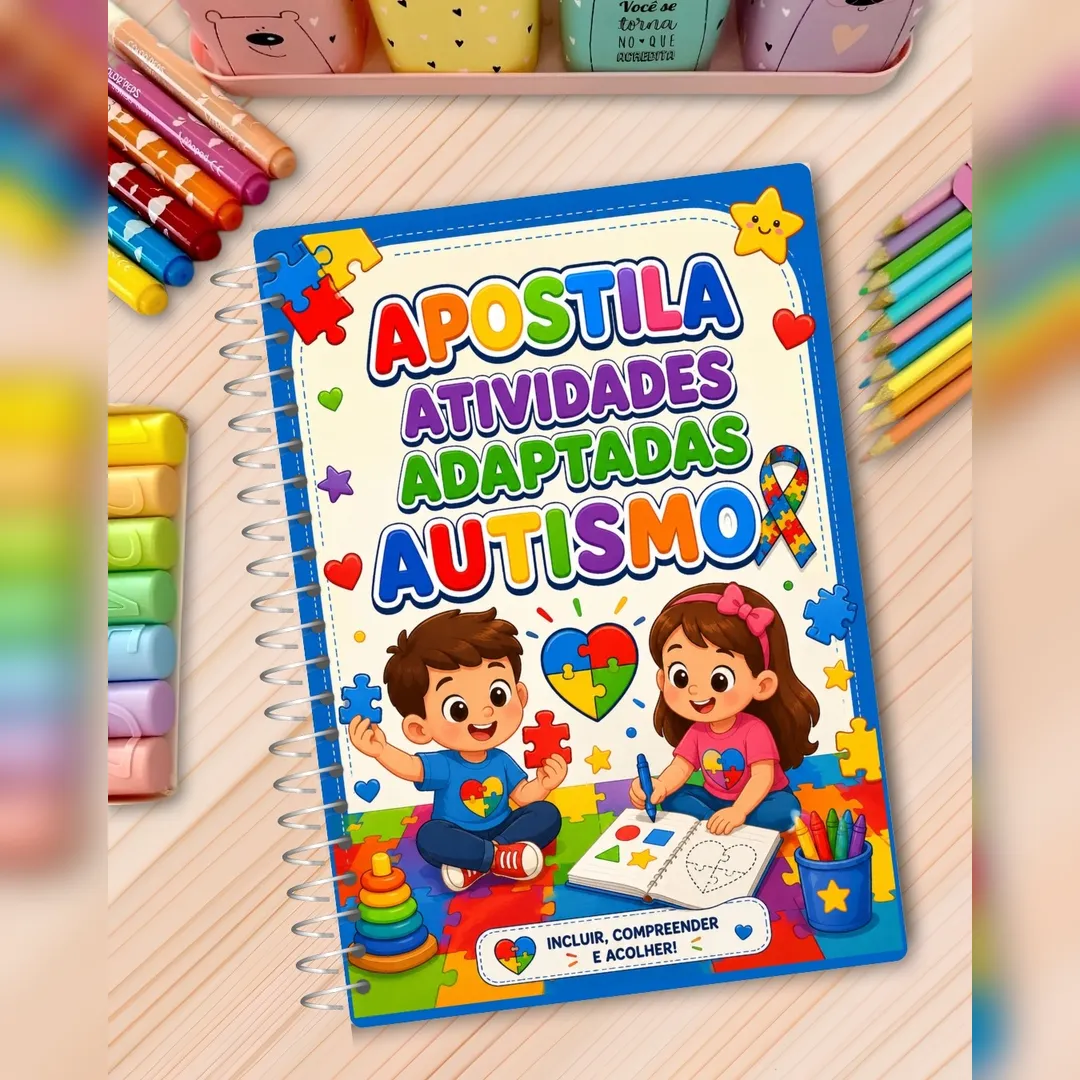 Kit De Atividades Adaptadas para Autismo Educação Infantil — Atividades para Educação Infantil: Apostila de atividades…