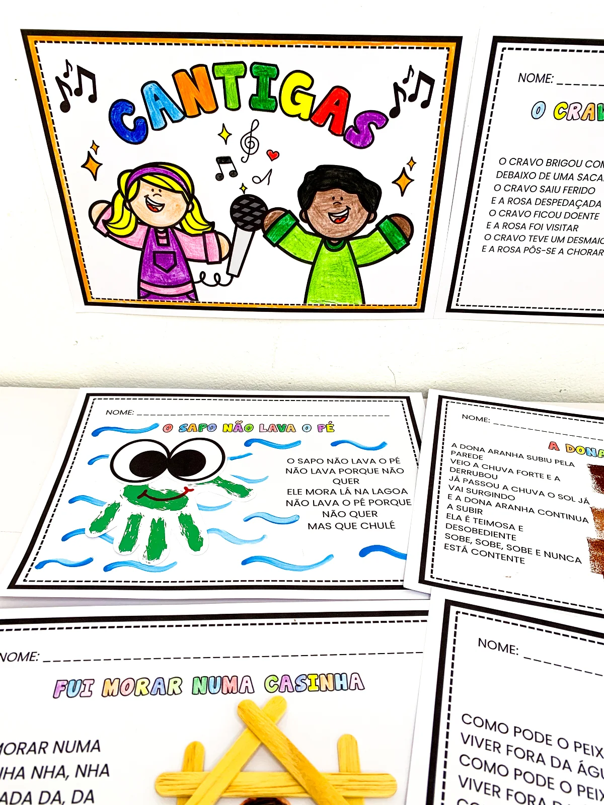 Kit de Atividades Cantigas - Música, arte e desenvolvimento infantil — amostra 4: Um kit que une música, arte e…