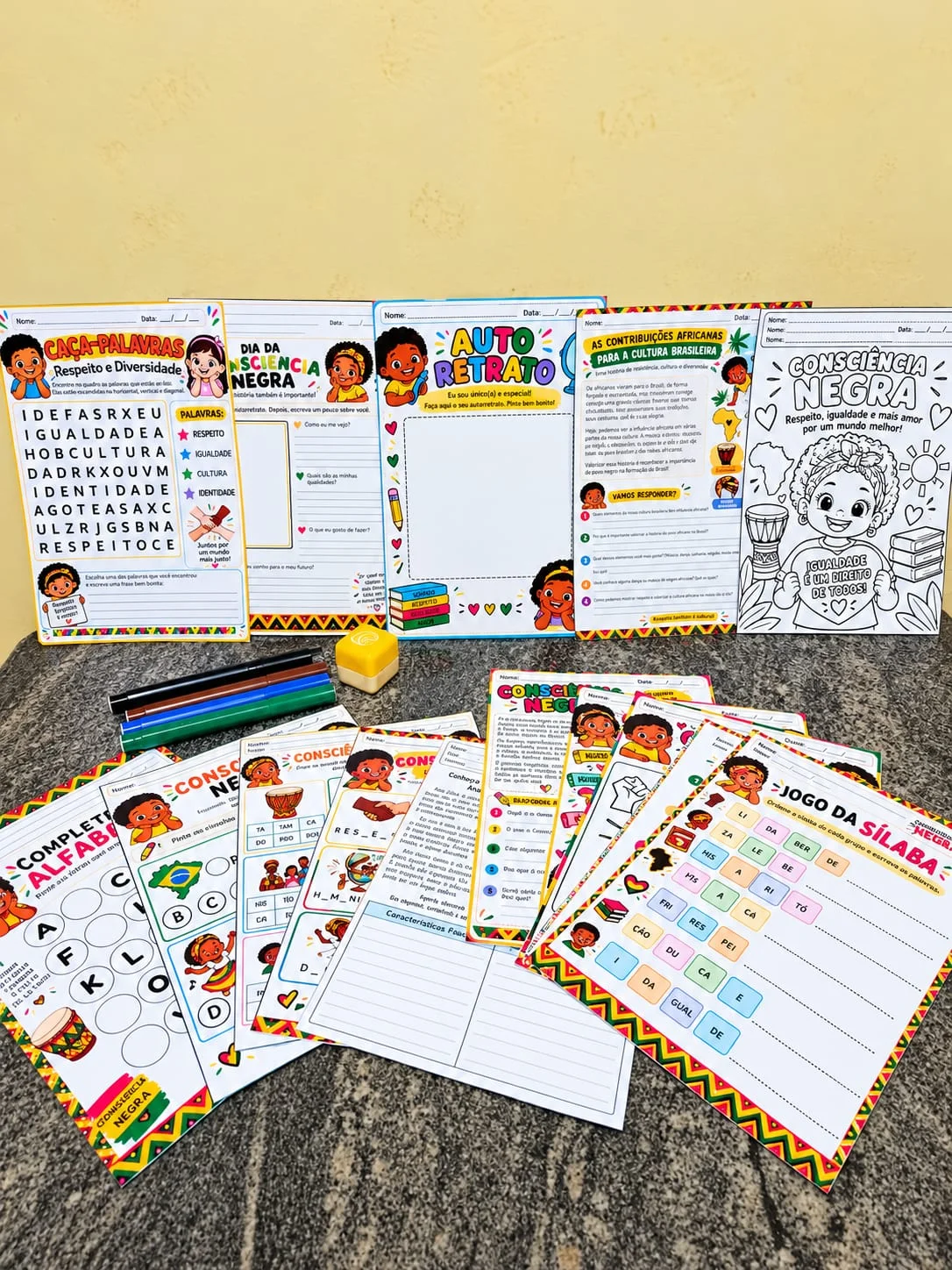 KIT DE ATIVIDADES – CONSCIÊNCIA NEGRA | 1º AO 5º ANO — História para Educação Infantil: Por meio de atividades lúdicas e…