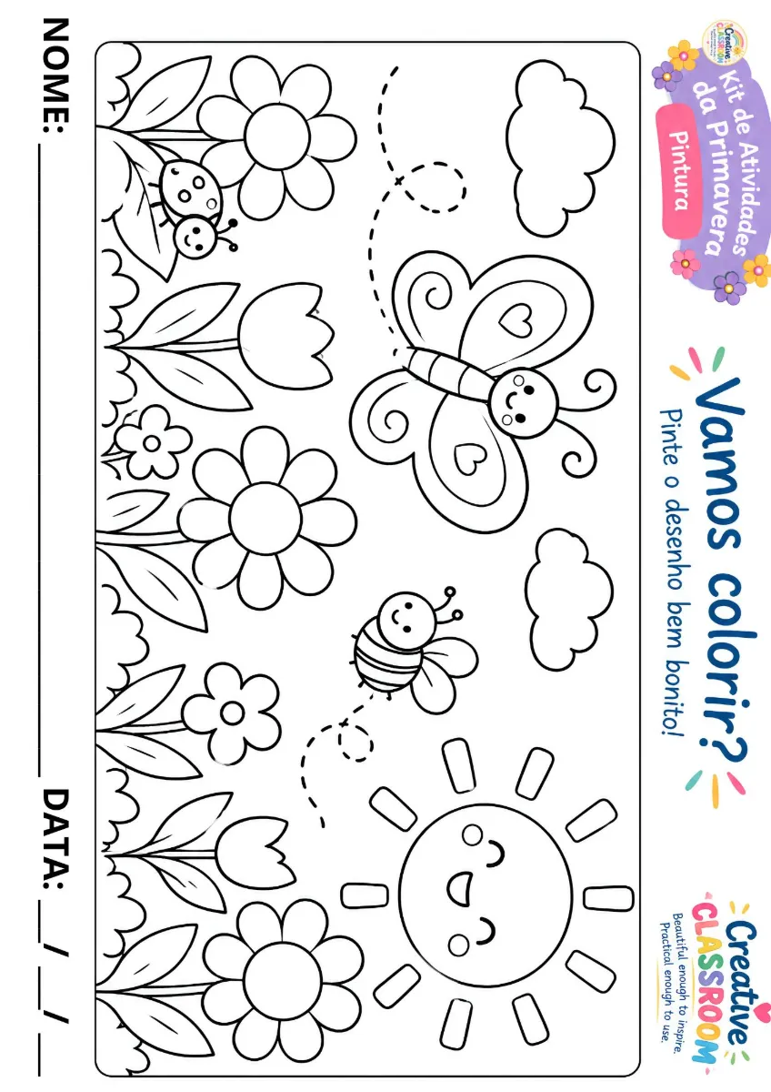 Kit de Atividades da Primavera Ensino Infantil — amostra 4: 🌸 O Kit de Atividades da Primavera traz 24 páginas com jogos…