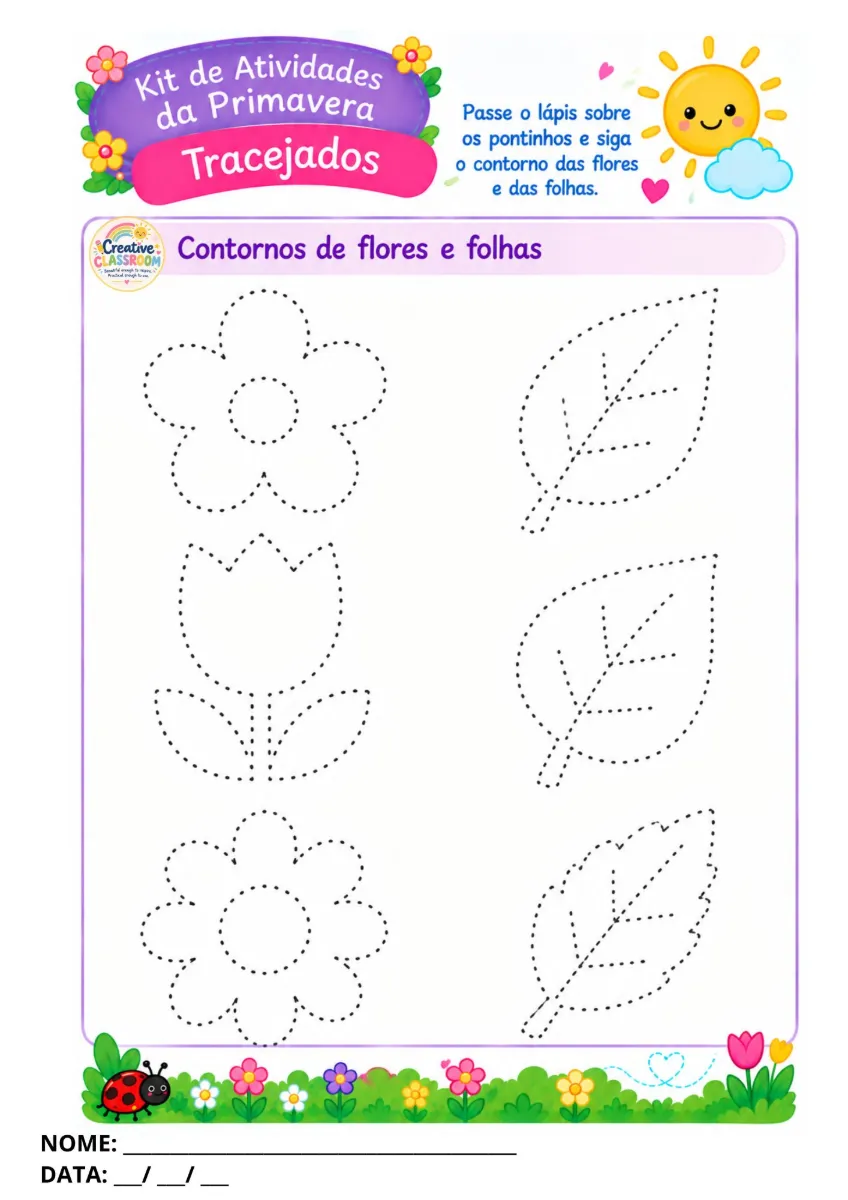 Kit de Atividades da Primavera Ensino Infantil — amostra 7: 🌸 O Kit de Atividades da Primavera traz 24 páginas com jogos…