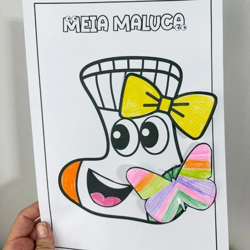 Kit de atividades dia das crianças — amostra 4: Descubra a diversão com este incrível arquivo em PDF de colorir “Meia…