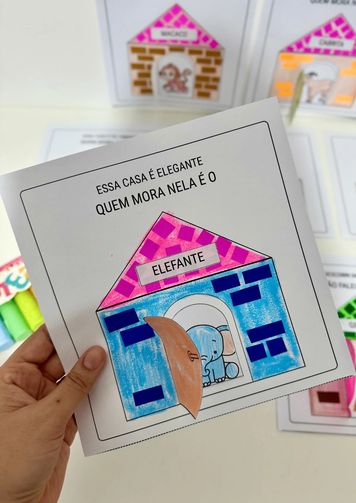 Kit de atividades interativas com trechos do Poema: A Casa e o seu — amostra 4: Kit de atividades interativas com 7 páginas…