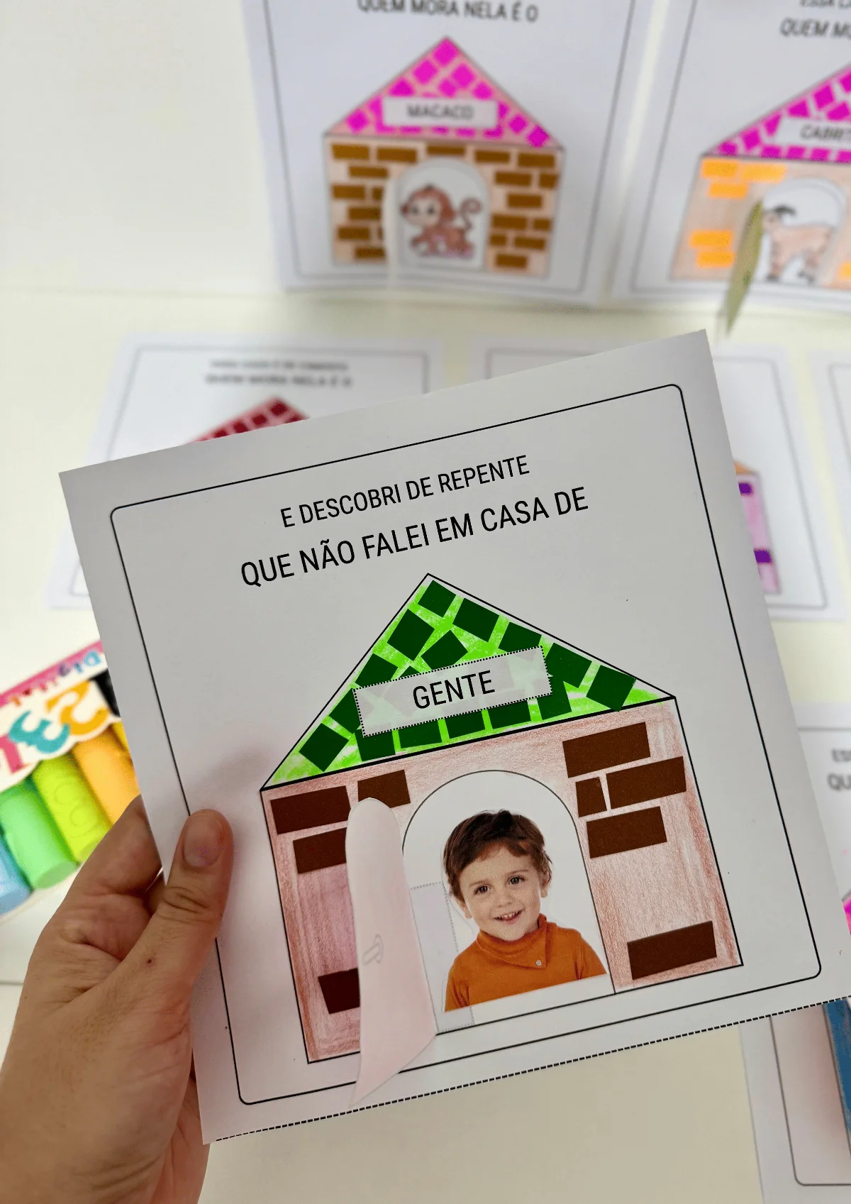 Kit de atividades interativas com trechos do Poema: A Casa e o seu — Atividades para Educação Infantil: Kit de atividades…