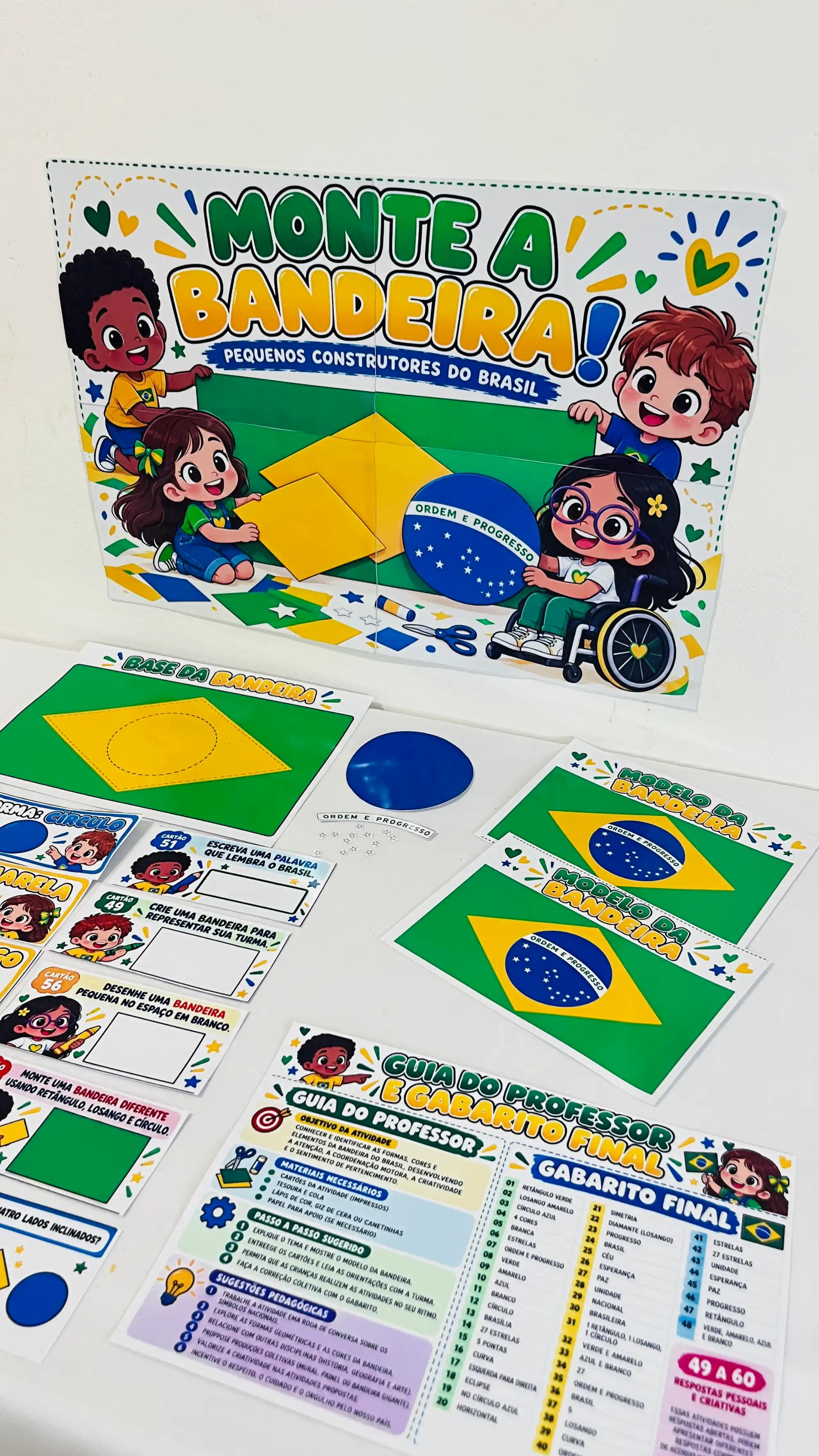 Kit de Atividades Interativas - Dia Bandeira do Brasil — amostra 1: 💚💛💙 Uma proposta prática para aprender sobre os…