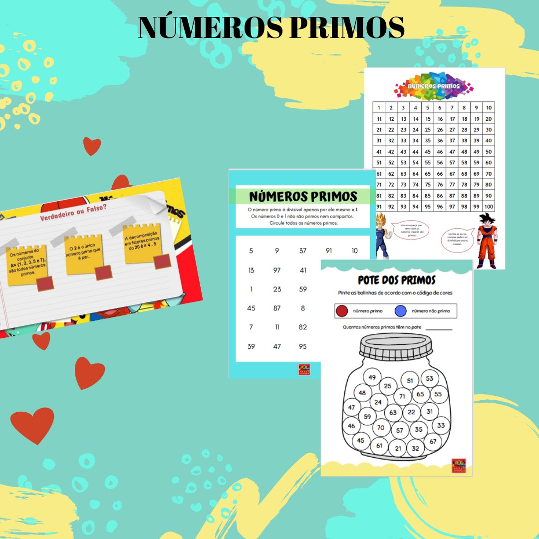 Kit de atividades: números primos – PDF para Imprimir — capa do material