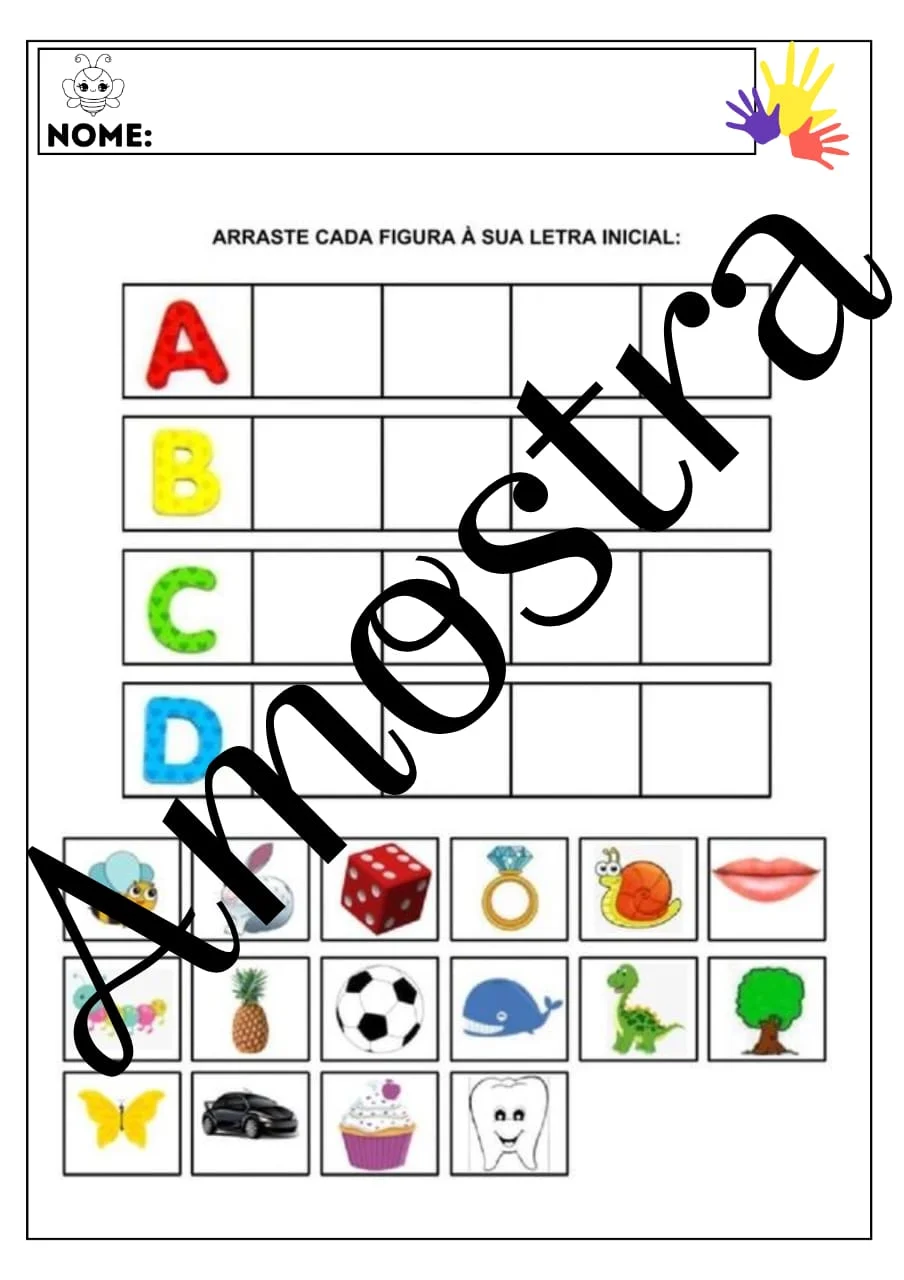 kit de atividades para Educação especial — amostra 4: Kit Inclusivo: Atividades Especiais para Todos os Alunos