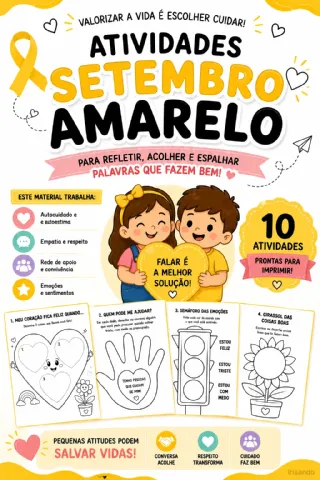 💛 Kit de Atividades Setembro Amarelo — IRISANDO — capa do material