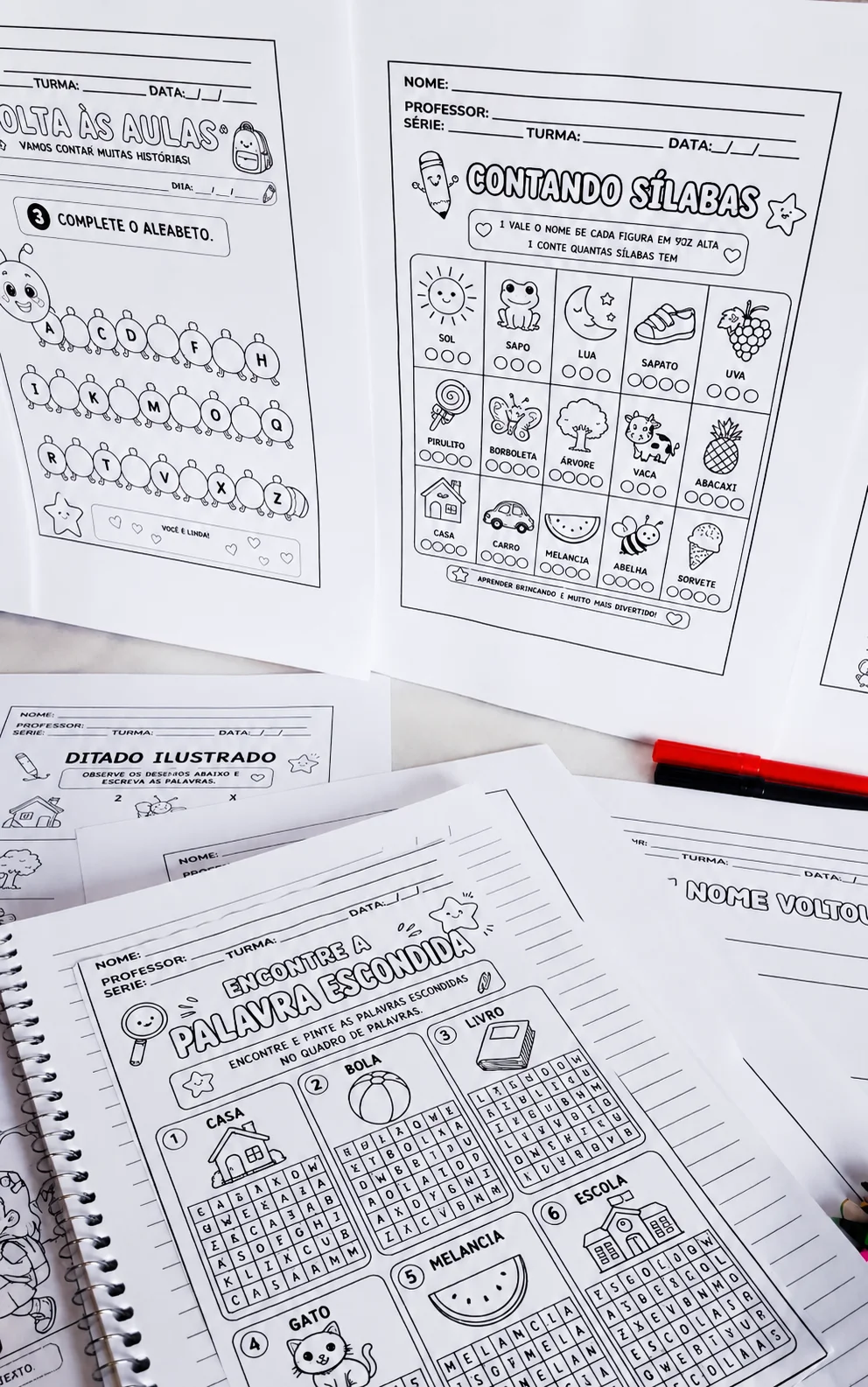 Kit de Atividades Volta às Aulas - Alfabetização — amostra 2: Kit de Atividades Volta às Aulas – Alfabetização Receba seus… Kit de Atividades Volta às Aulas - Alfabetização — amostra 2: Kit de Atividades Volta às Aulas – Alfabetização Receba seus…