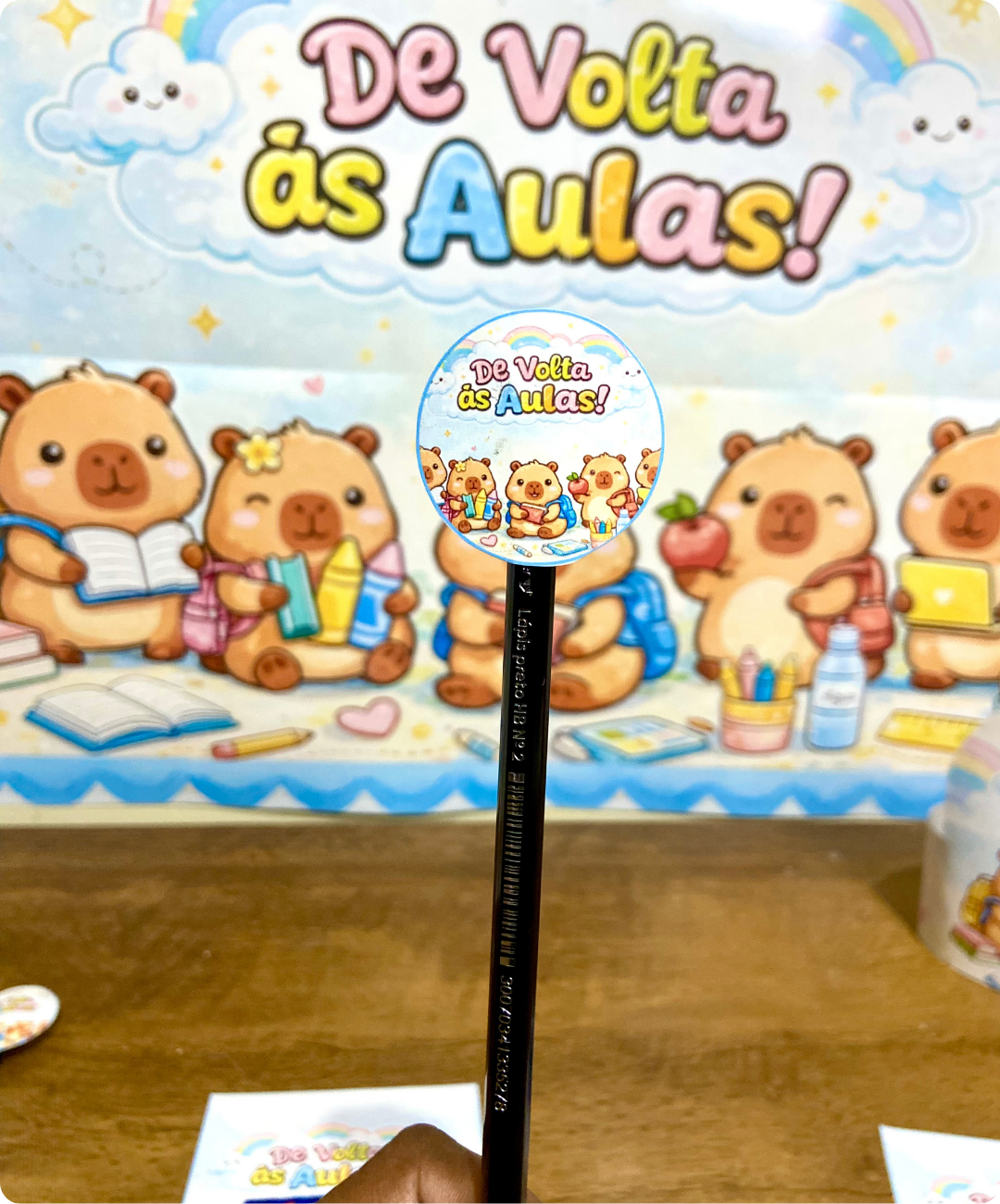 Kit de capivaras para imprimir na volta às aulas — amostra 3: O que o material oferece
