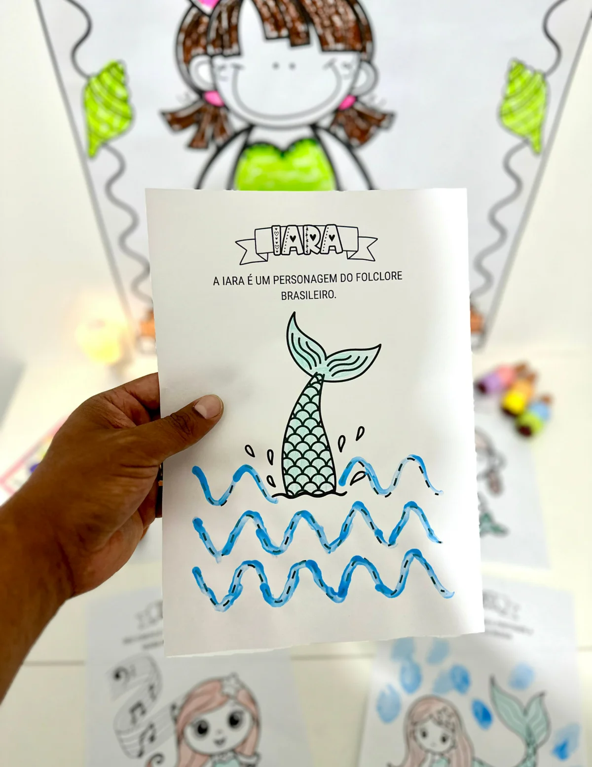 Kit de cartaz colaborativo e atividades de artes – Iara — amostra 4: Trabalhe a lenda da Iara de forma criativa e…