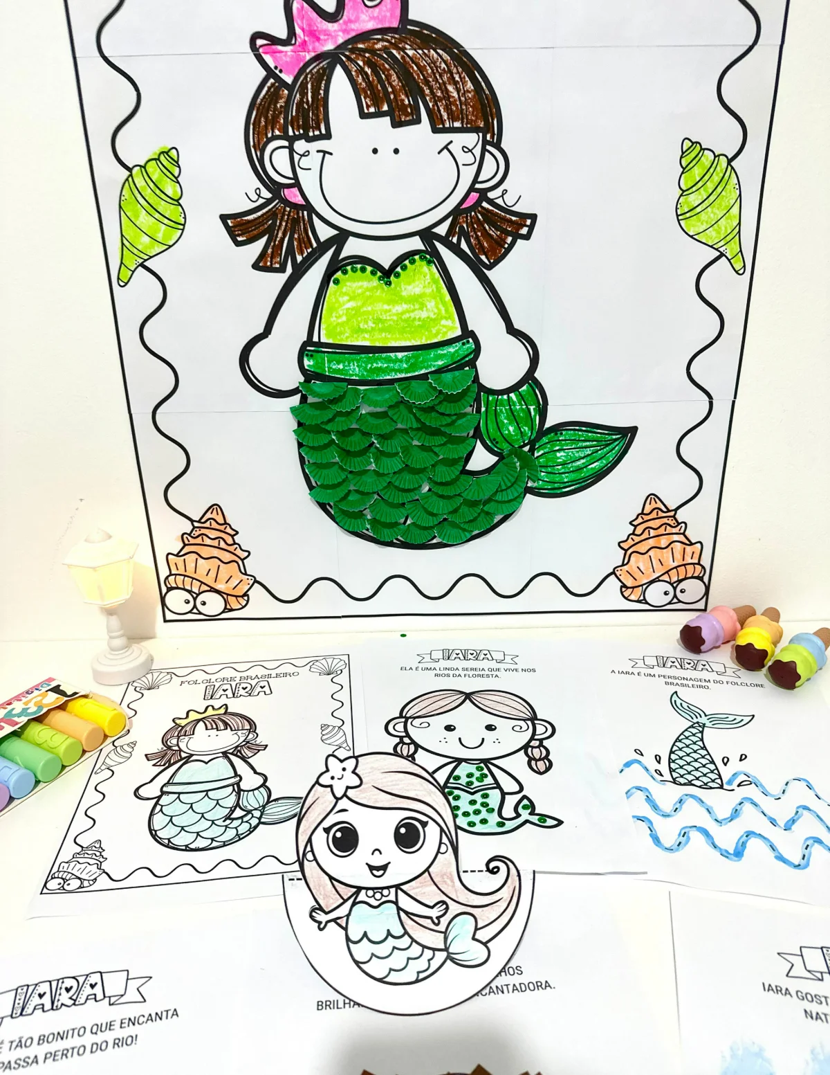 Kit de cartaz colaborativo e atividades de artes – Iara — capa do material