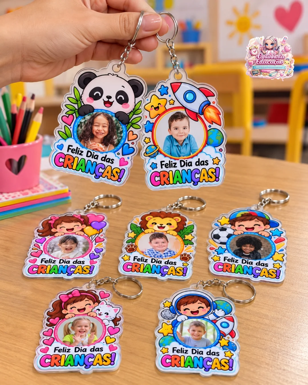 KIT DE CHAVEIROS PERSONALIZADOS – DIA DAS CRIANÇAS — amostra 3: Uma lembrancinha linda, divertida e super especial para… KIT DE CHAVEIROS PERSONALIZADOS – DIA DAS CRIANÇAS — amostra 3: Uma lembrancinha linda, divertida e super especial para…