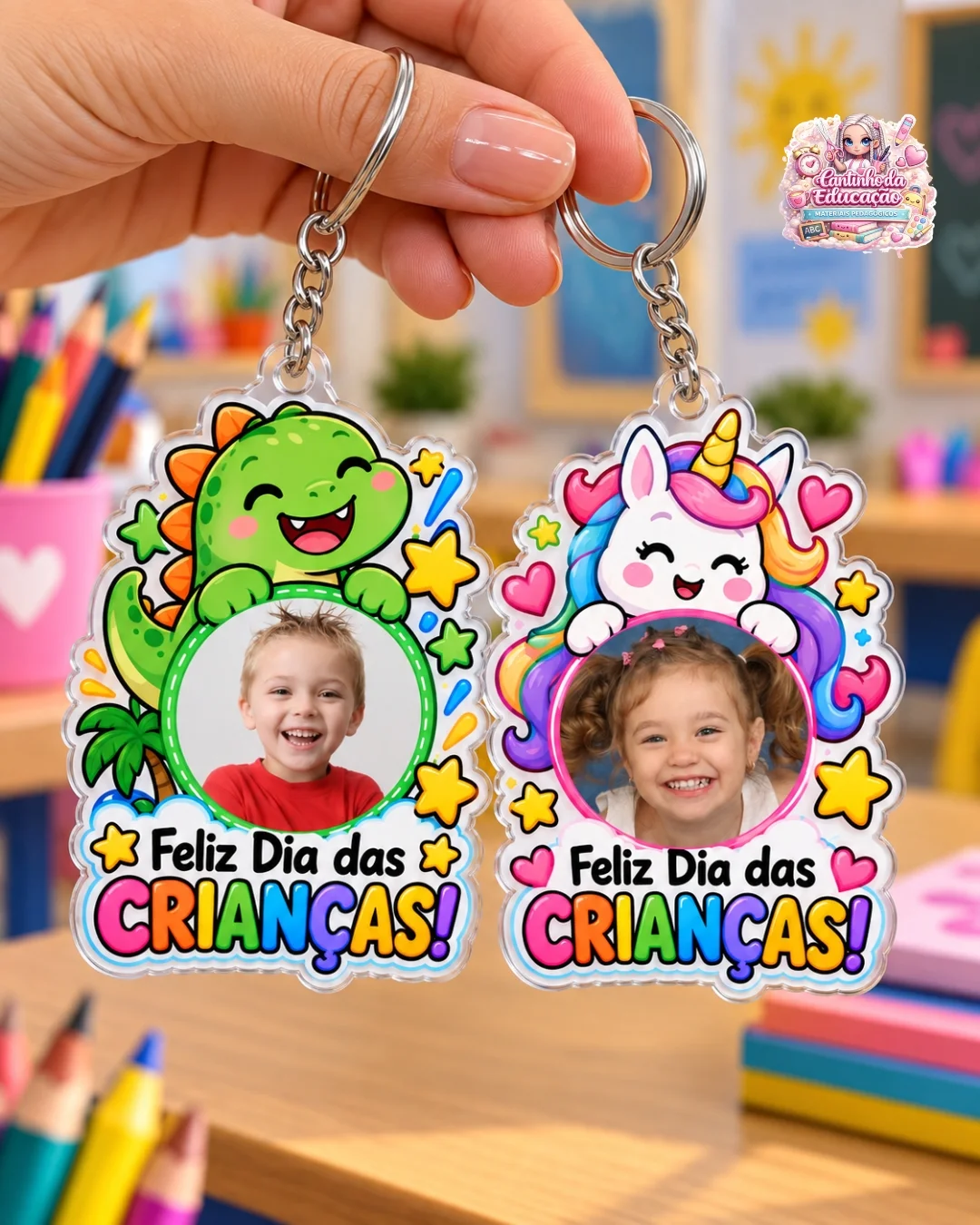 KIT DE CHAVEIROS PERSONALIZADOS – DIA DAS CRIANÇAS — amostra 4: Uma lembrancinha linda, divertida e super especial para… KIT DE CHAVEIROS PERSONALIZADOS – DIA DAS CRIANÇAS — amostra 4: Uma lembrancinha linda, divertida e super especial para…