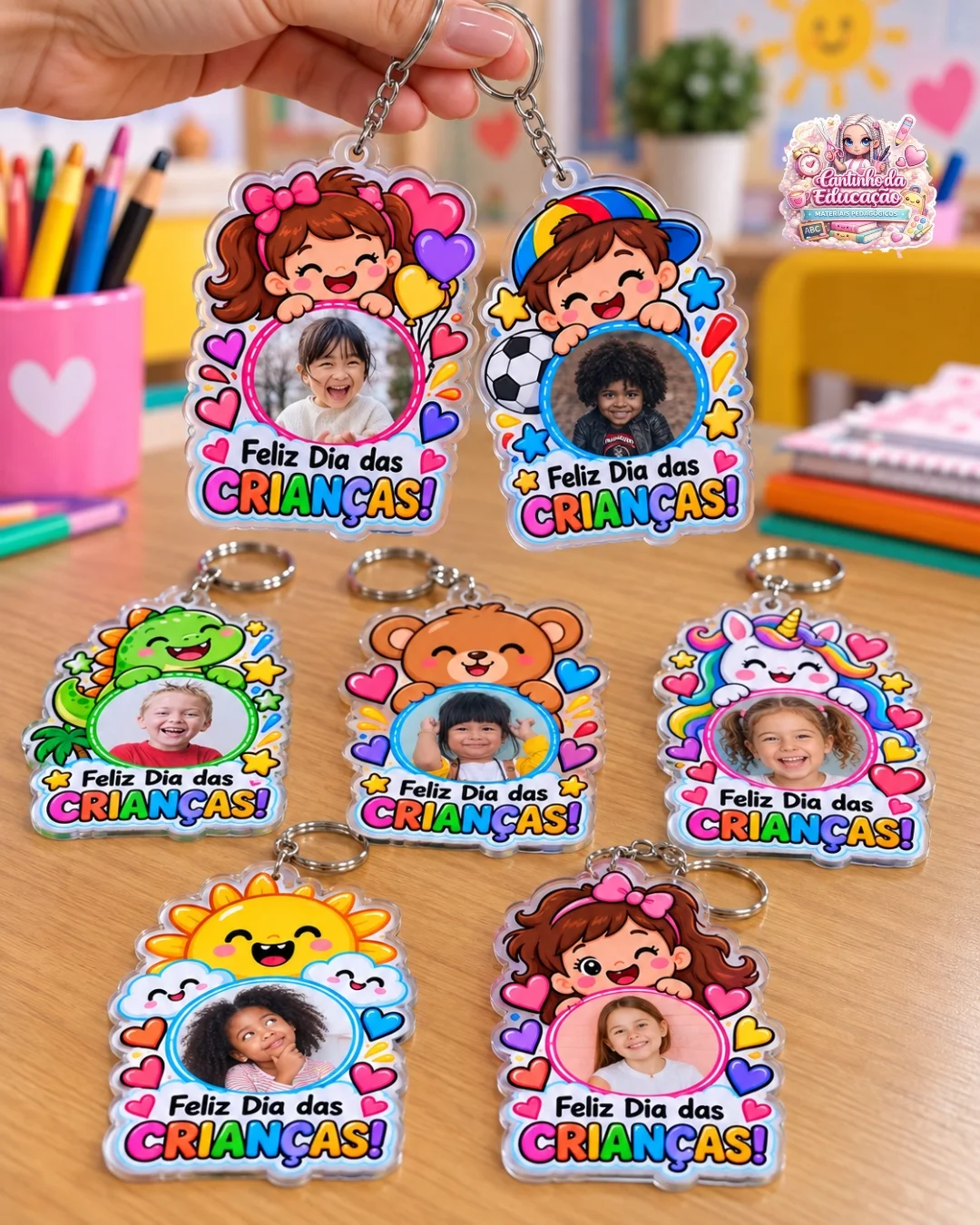 KIT DE CHAVEIROS PERSONALIZADOS – DIA DAS CRIANÇAS — amostra 5: Uma lembrancinha linda, divertida e super especial para… KIT DE CHAVEIROS PERSONALIZADOS – DIA DAS CRIANÇAS — amostra 5: Uma lembrancinha linda, divertida e super especial para…