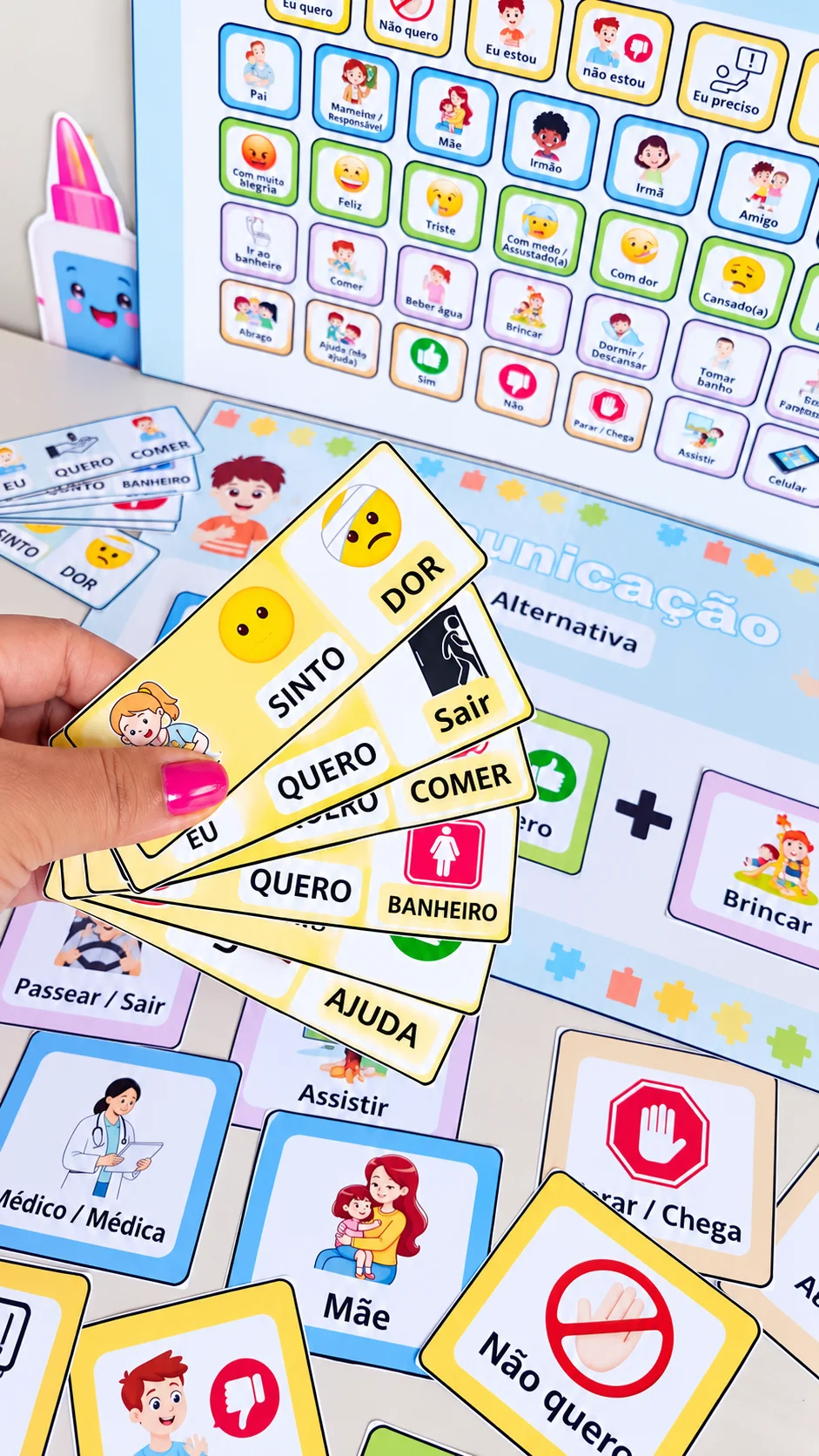 Kit de Comunicação Aumentativa e Alternativa (CAA) — amostra 2: Um material completo, visual e prático para facilitar a…
