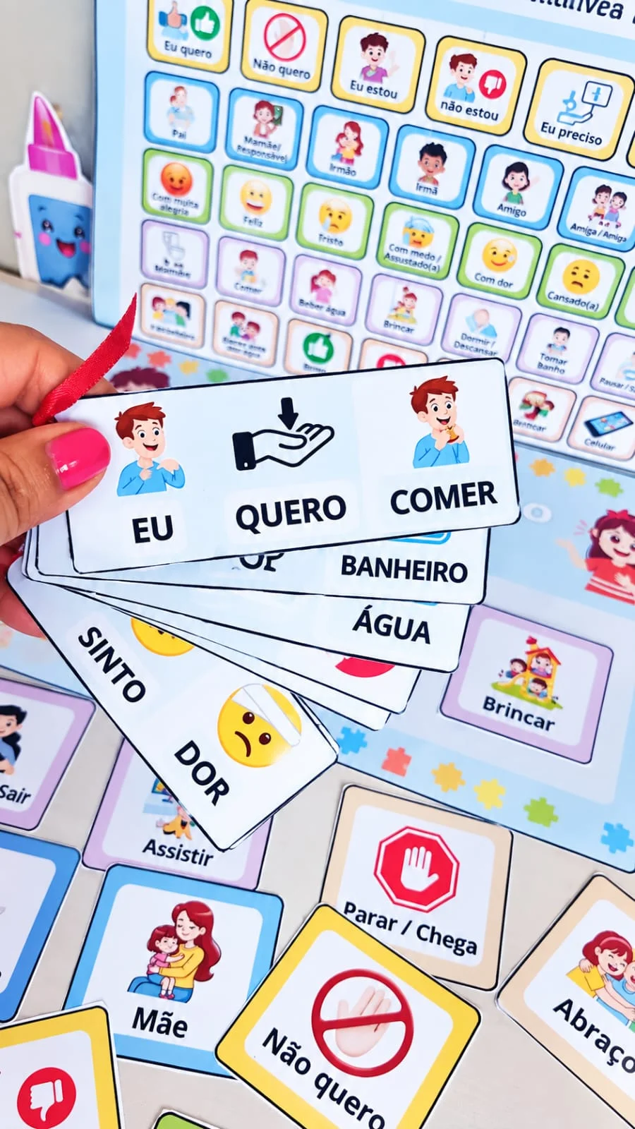 Kit de Comunicação Aumentativa e Alternativa (CAA) 🧩 — amostra 1: Um material completo, visual e prático para facilitar a…