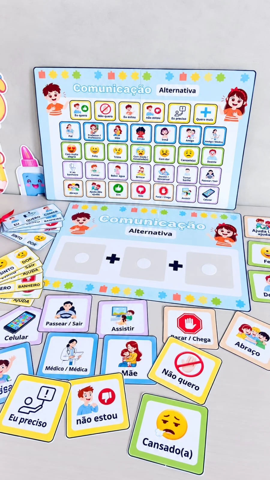 Kit de Comunicação Aumentativa e Alternativa (CAA) 🧩 — amostra 3: Um material completo, visual e prático para facilitar a…
