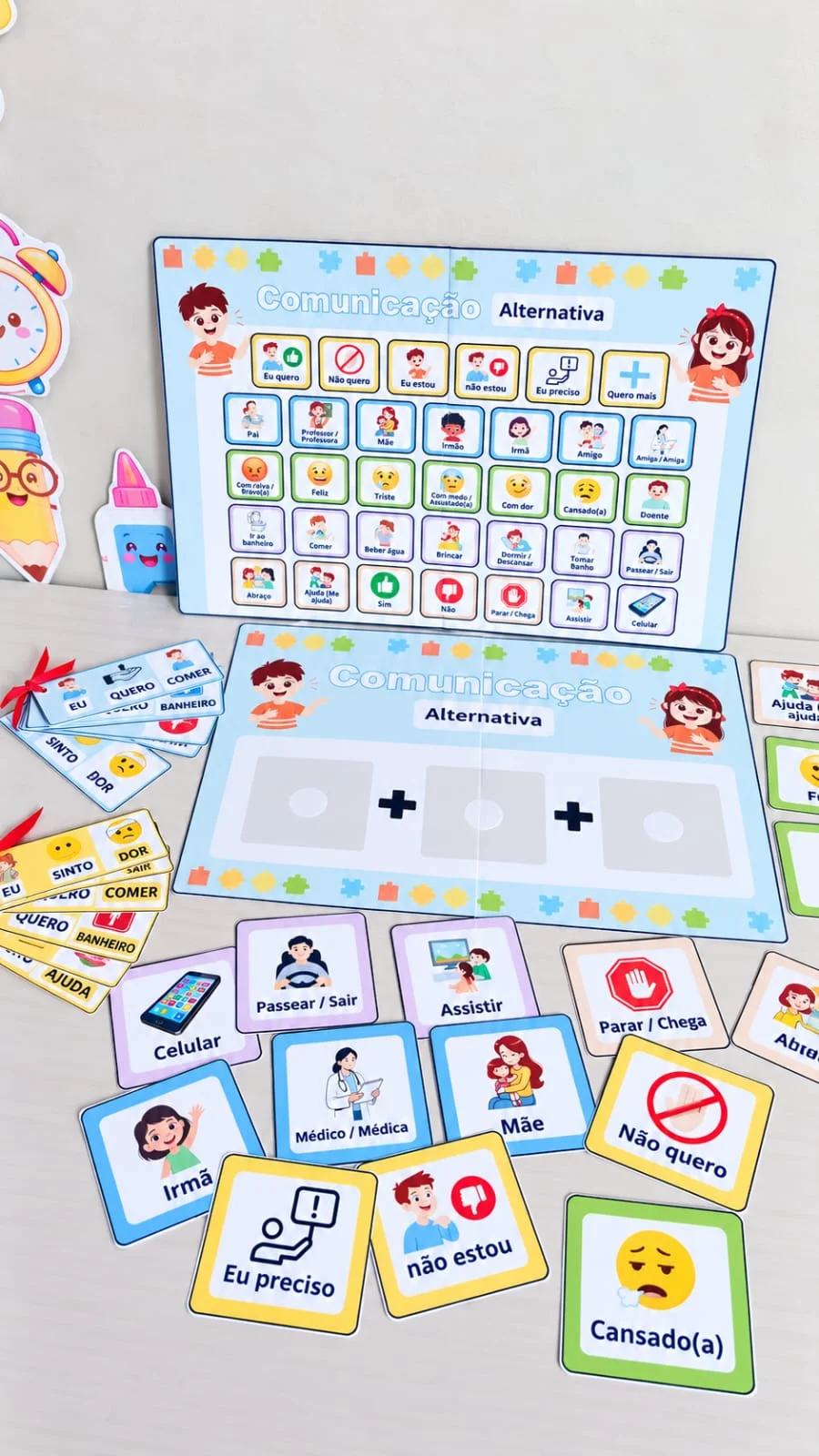 Kit de Comunicação Aumentativa e Alternativa (CAA) 🧩 — amostra 5: Um material completo, visual e prático para facilitar a…