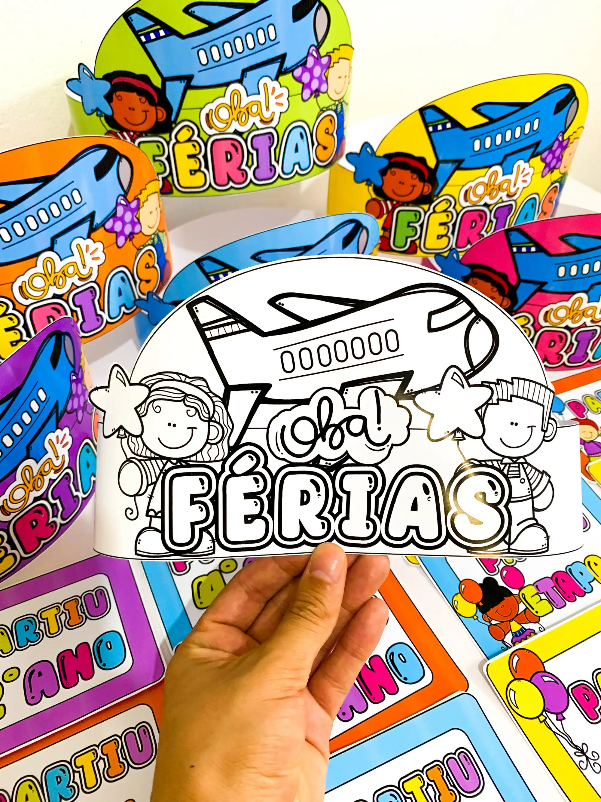 Kit de Coroas e Plaquinhas para Fotos Educação Infantil e Anos — Alfabetização para Educação Infantil: Kits de coroas…