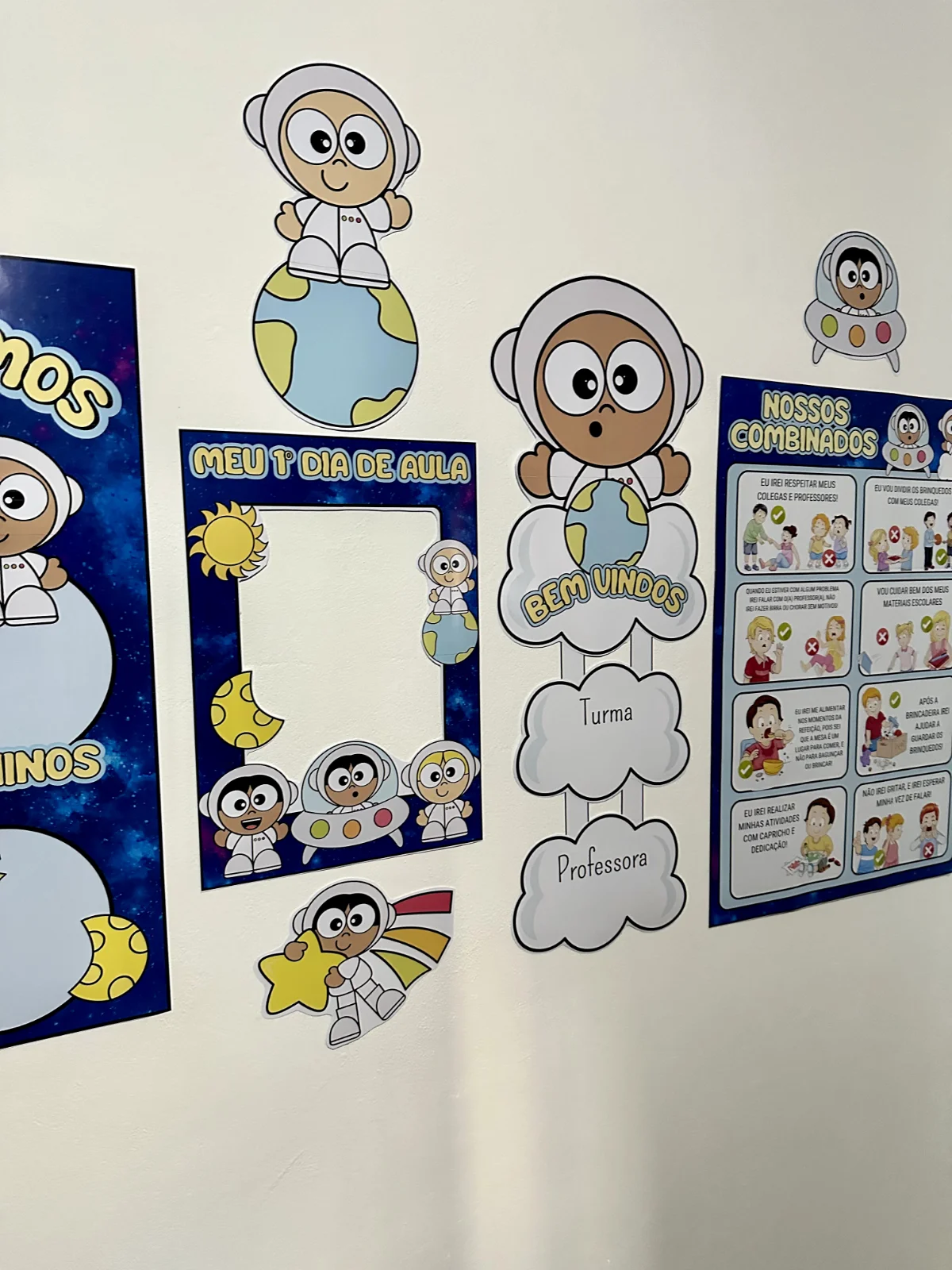 KIT DE DECORAÇÃO DE SALA DE AULA — ASTRONAUTA — amostra 4: Recurso ideal para criar um ambiente alfabetizador lúdico,… KIT DE DECORAÇÃO DE SALA DE AULA — ASTRONAUTA — amostra 4: Recurso ideal para criar um ambiente alfabetizador lúdico,…