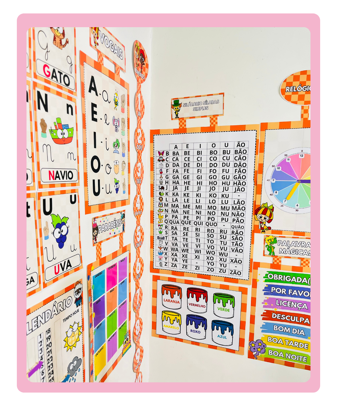 Kit de decoração do Sítio para imprimir — Alfabetização — amostra 1: Uma sala temática com recursos para usar todos os dias