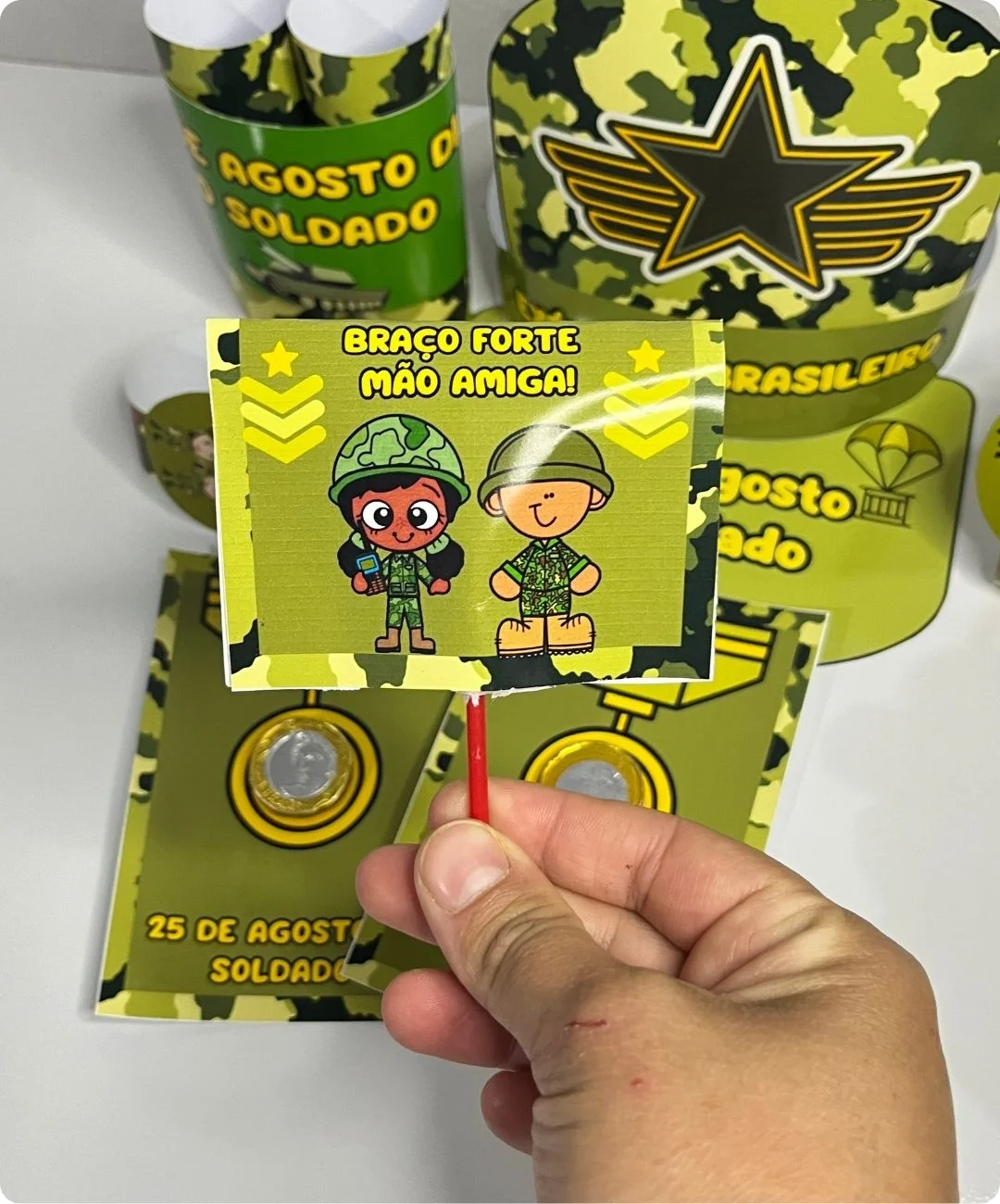 Kit de Dia do Soldado para imprimir – Educação Infantil — amostra 1: Da impressão à atividade com a turma