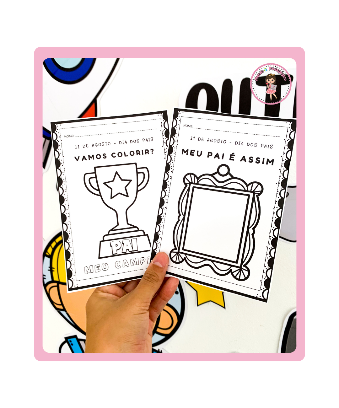 Kit de Dia dos Pais para imprimir — Anos Iniciais — amostra 6: Prepare a sala e organize uma atividade de Dia dos Pais com…