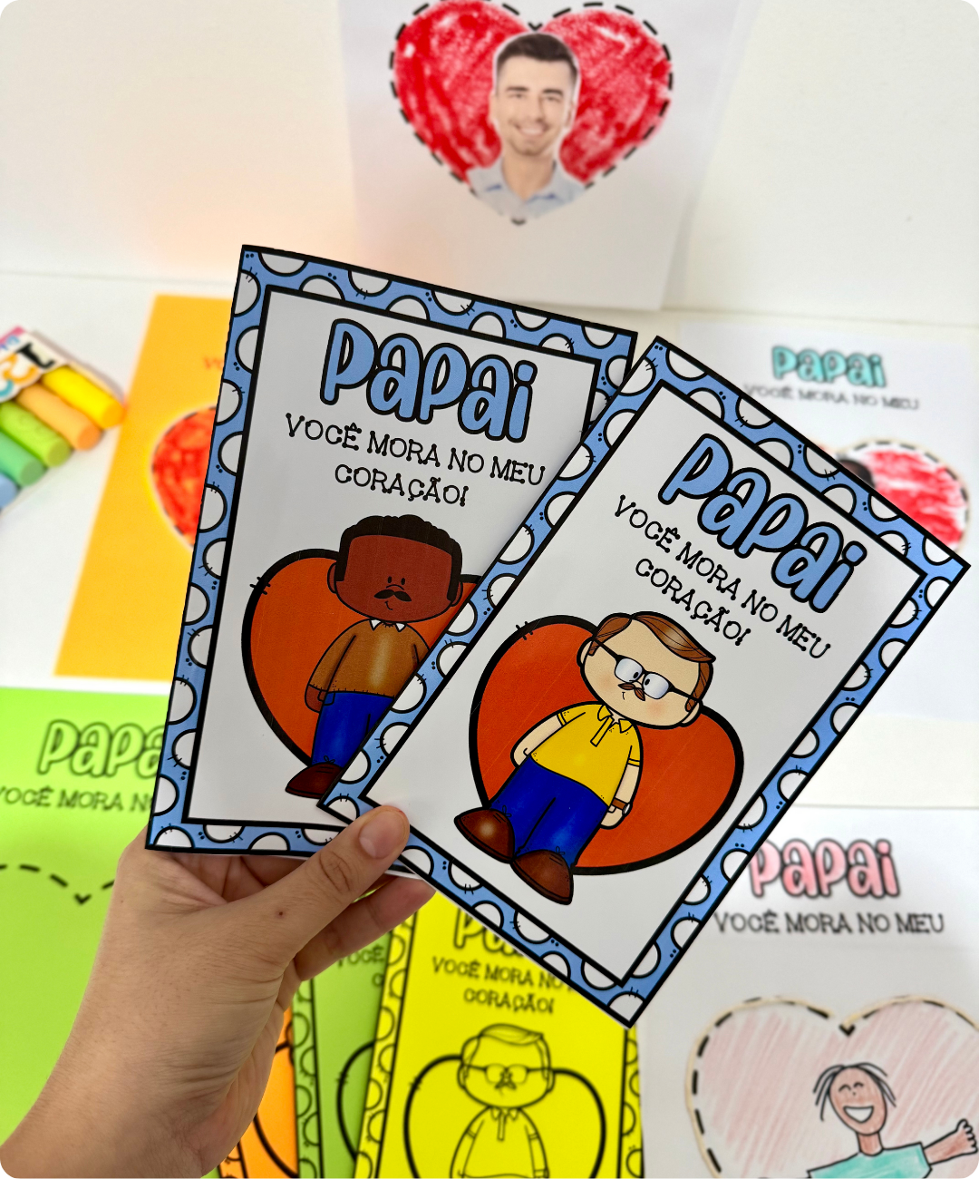 Kit de Dia dos Pais para imprimir — Educação Infantil — amostra 5: Prepare uma vivência de artes para o Dia dos Pais na…