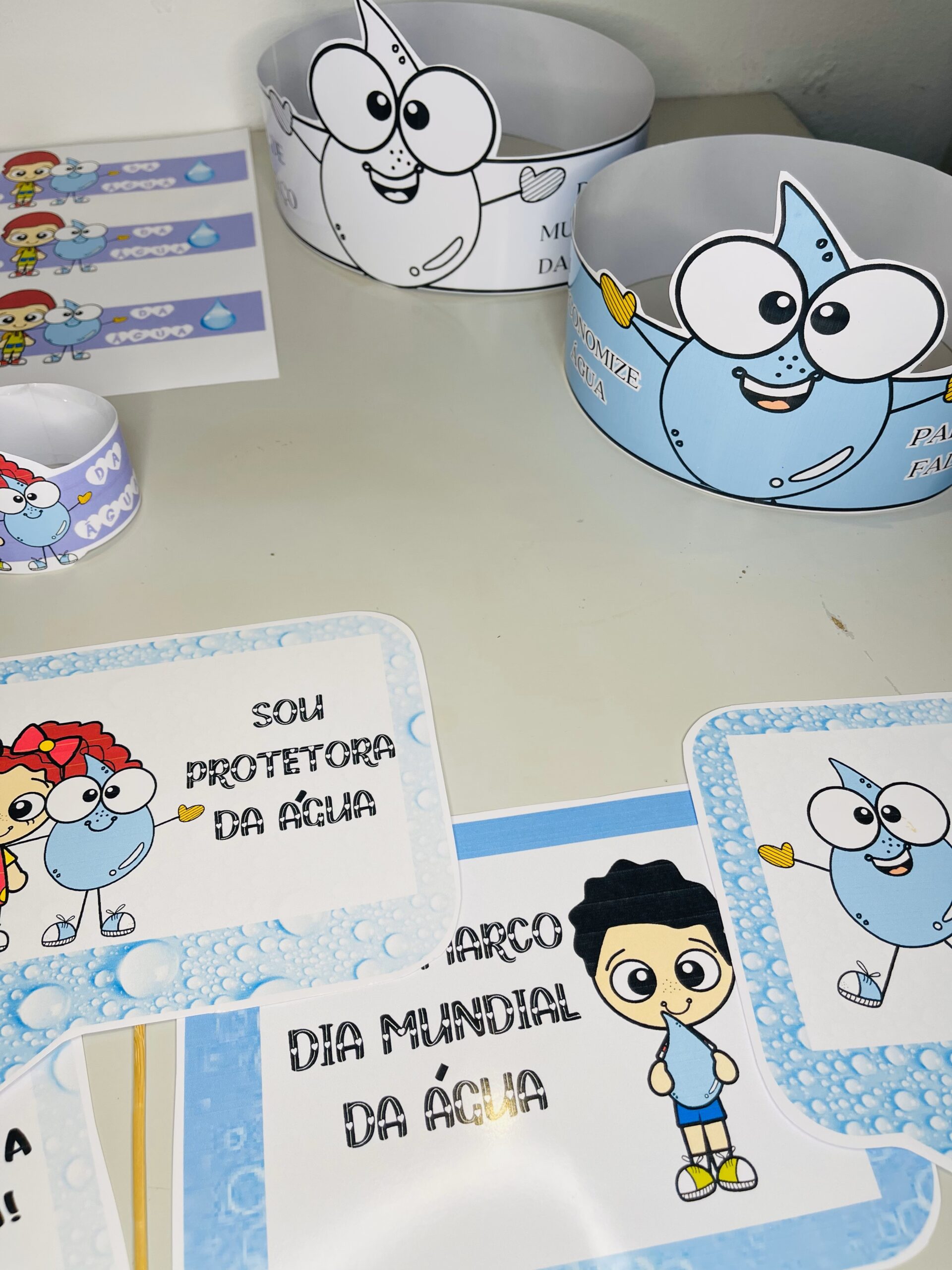 Kit de Dia Mundial da Água para imprimir na Educação Infantil — amostra 1: Como levar o tema da água para a sala