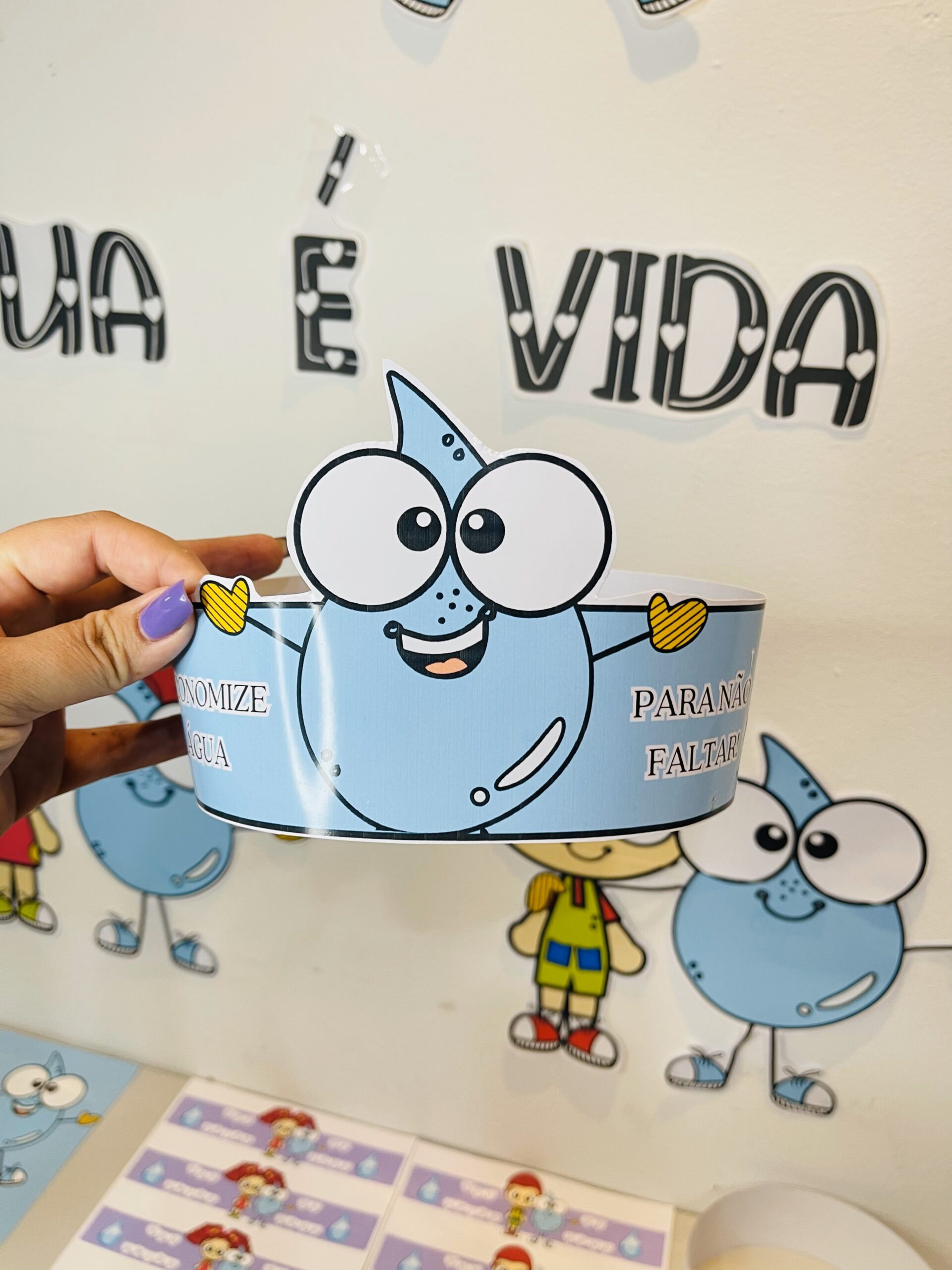 Kit de Dia Mundial da Água para imprimir na Educação Infantil — amostra 2: Sugestão de aplicação em sala