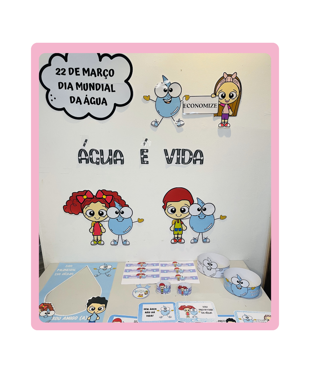 Kit de Dia Mundial da Água para imprimir na Educação Infantil — capa do material