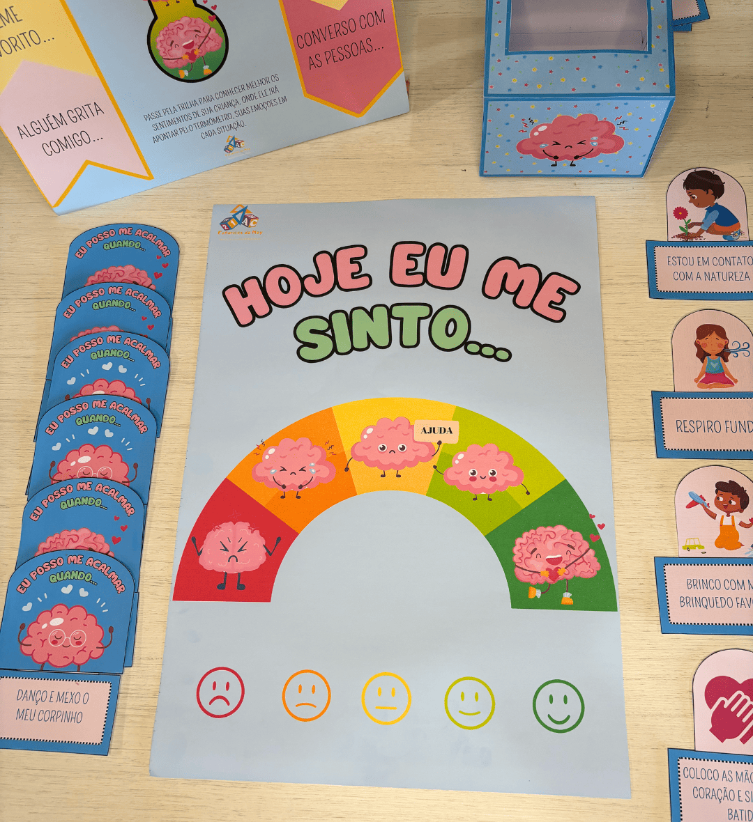 Kit de Emoções: Minhas Emoções em PDF para Imprimir — amostra 5: Ajude as crianças a reconhecer o que sentem com um kit de…