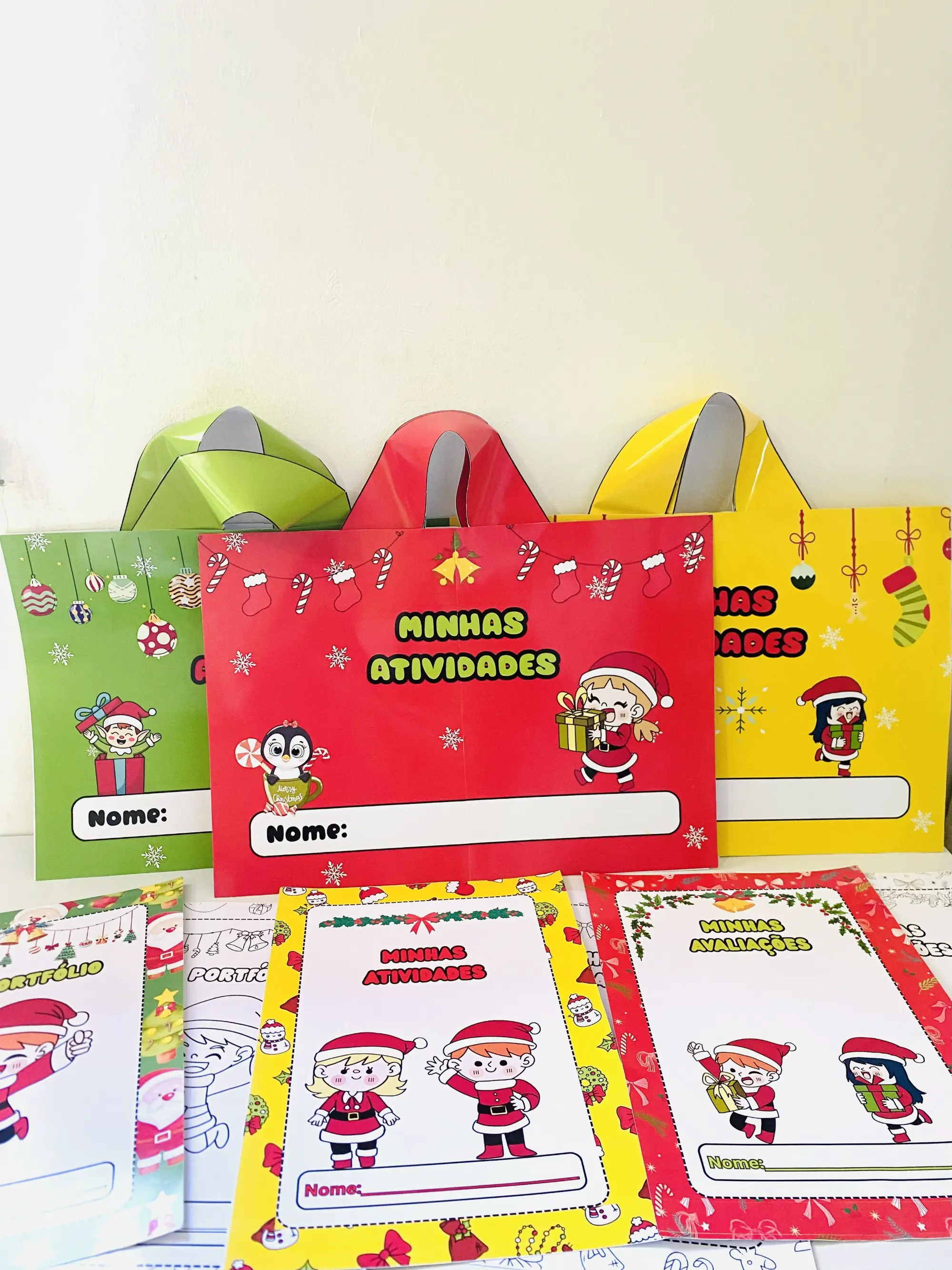 Kit de Envelopes e Sacolas Natalinas – Organização e Criatividade — amostra 1: Kit de envelopes e sacolas para organizar…