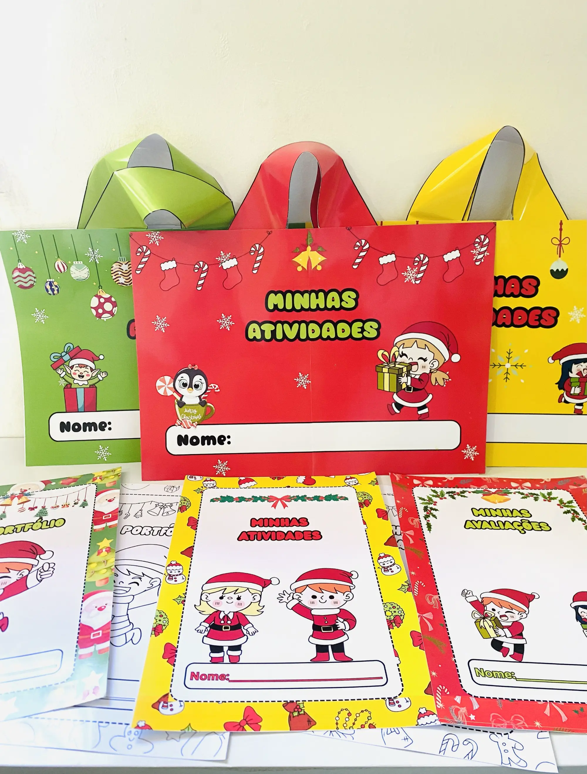 Kit de Envelopes e Sacolas Natalinas – Organização e Criatividade — amostra 3: Kit de envelopes e sacolas para organizar…