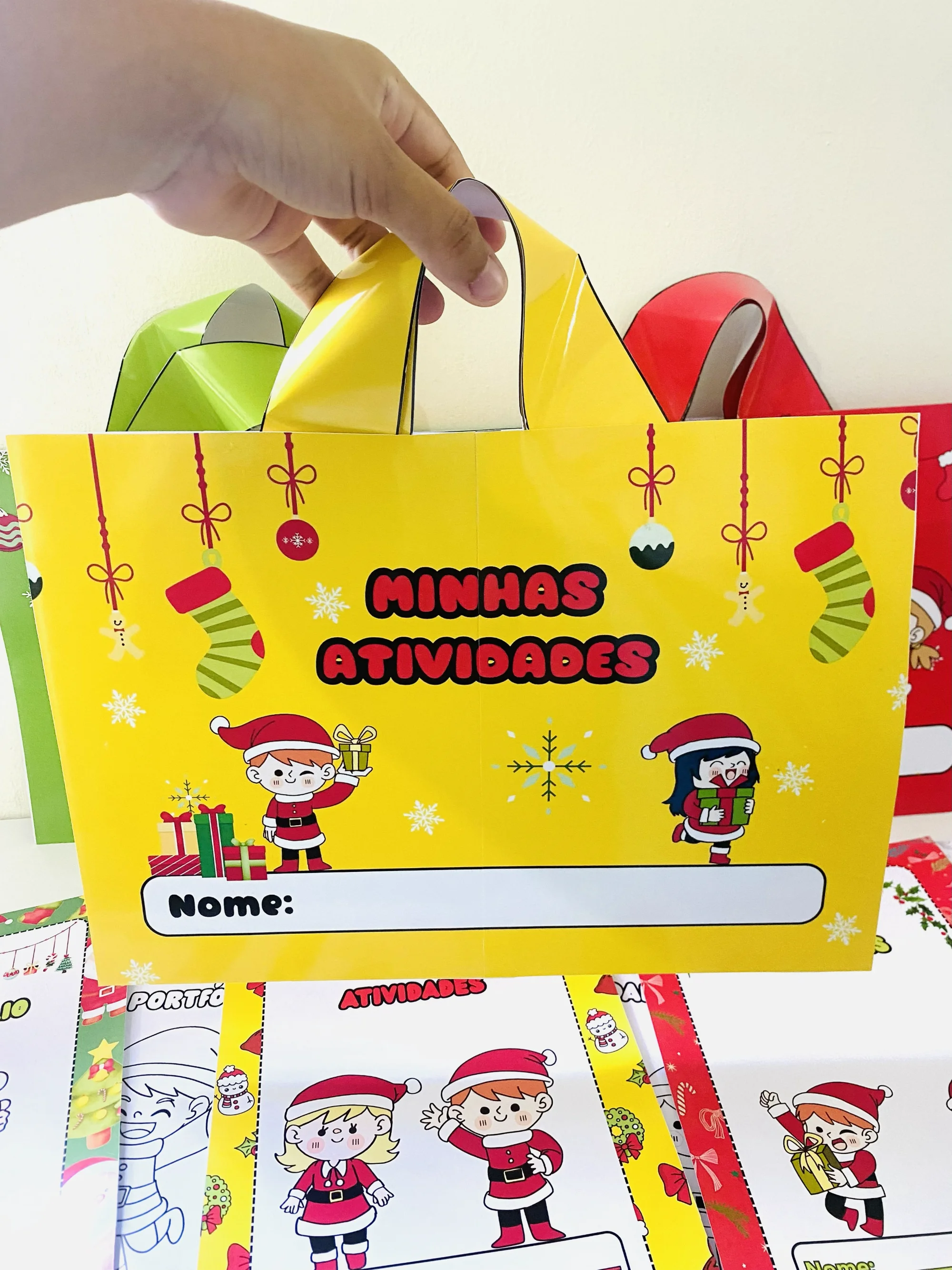 Kit de Envelopes e Sacolas Natalinas – Organização e Criatividade — amostra 5: Kit de envelopes e sacolas para organizar…