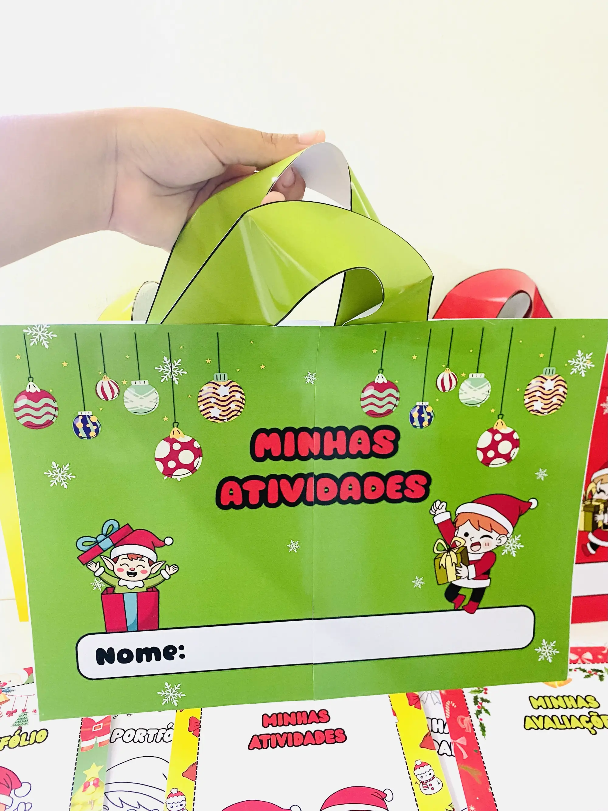 Kit de Envelopes e Sacolas Natalinas – Organização e Criatividade — amostra 6: Kit de envelopes e sacolas para organizar…