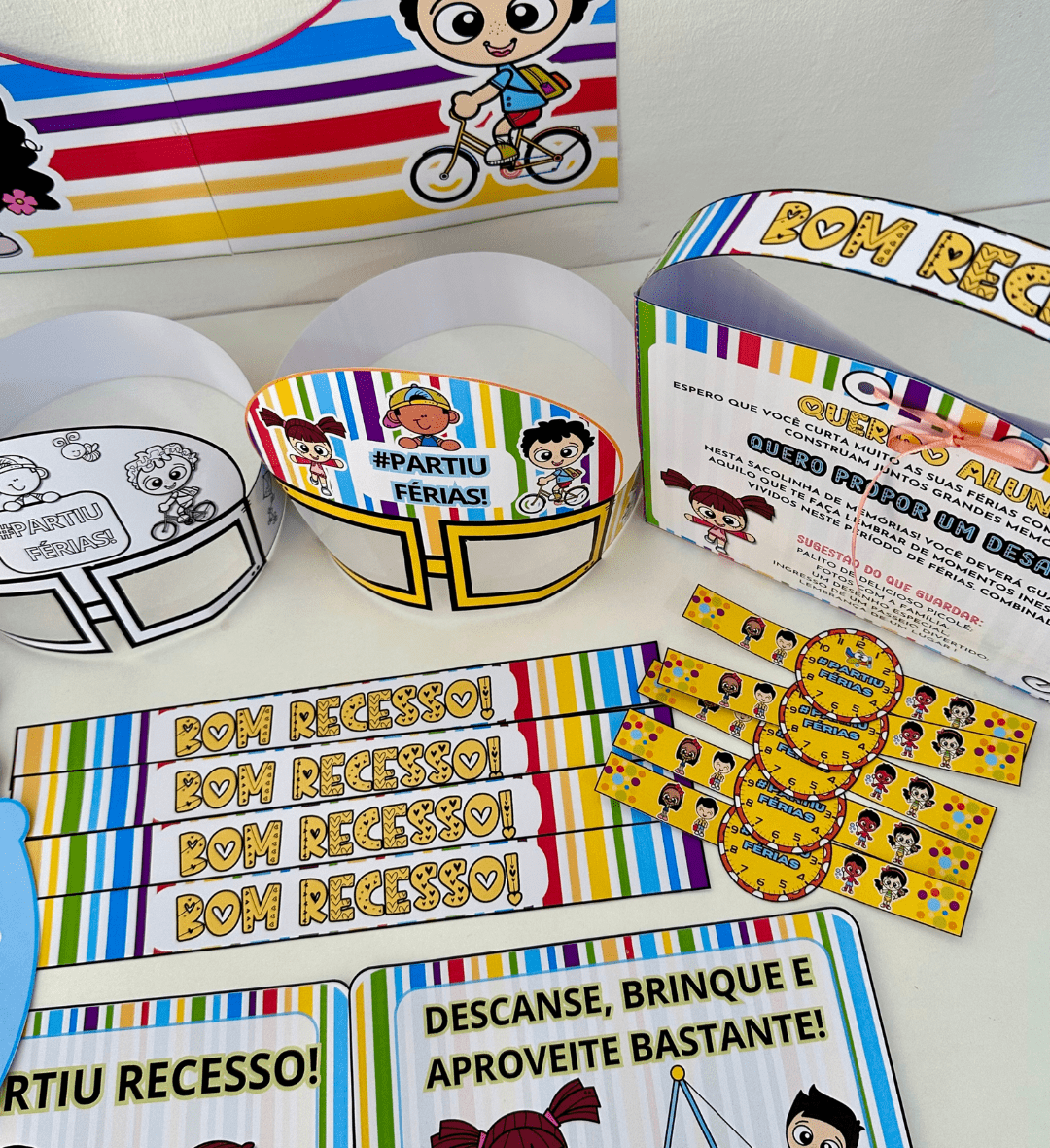 Kit de Férias para Educação Infantil em PDF para Imprimir — amostra 6: Prepare uma despedida de férias mais lúdica com um…