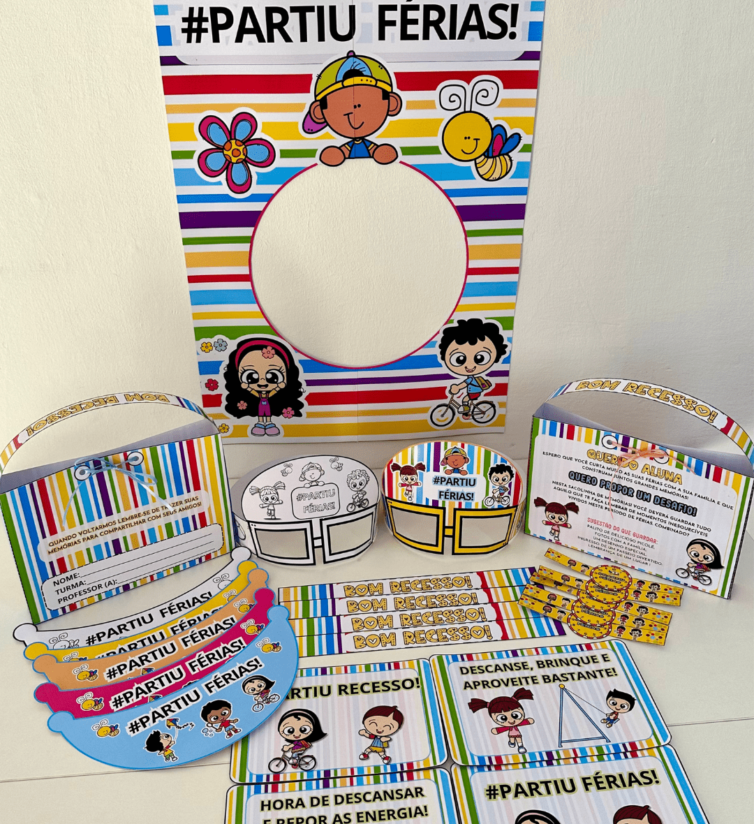 Kit de Férias para Educação Infantil em PDF para Imprimir — amostra 7: Prepare uma despedida de férias mais lúdica com um…