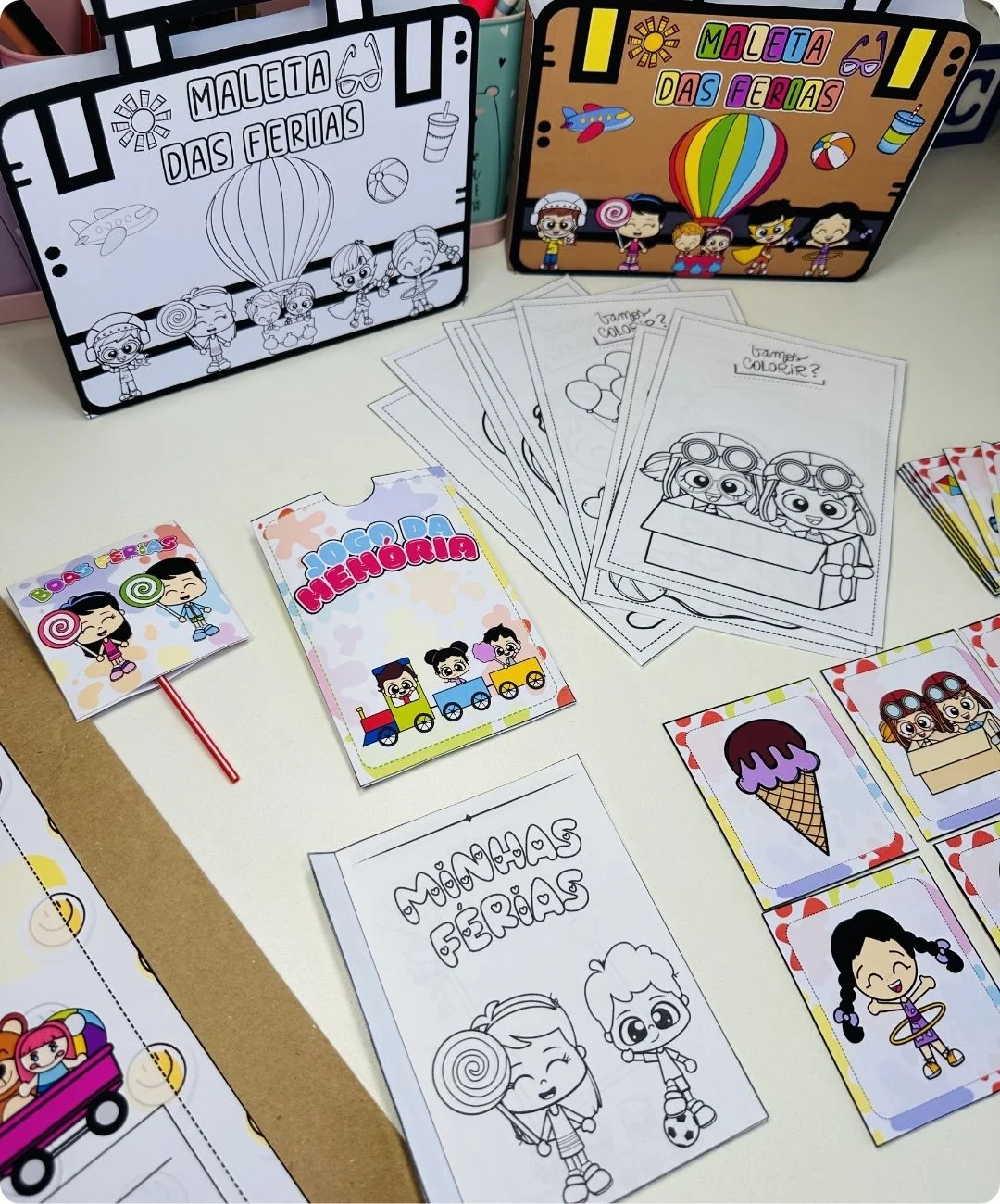 Kit de férias para imprimir — Educação Infantil e 1º ao 3º ano — amostra 4: Para quais turmas é indicado?