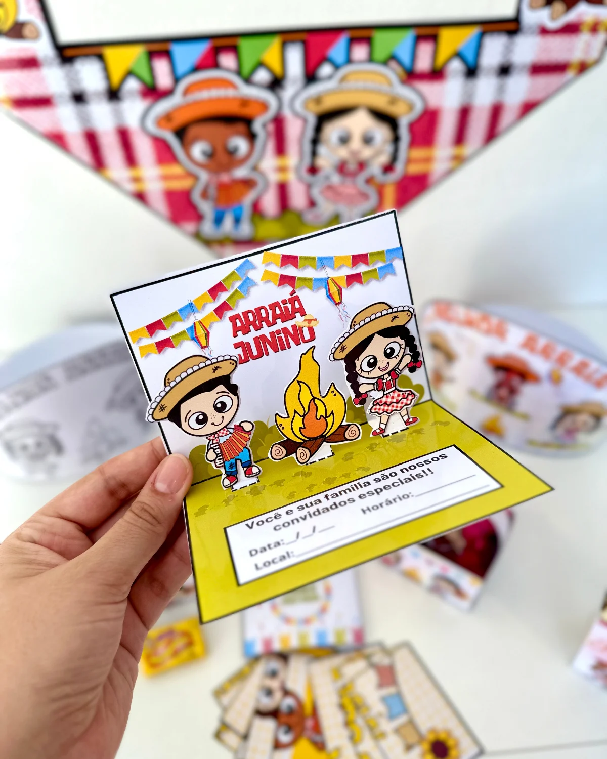 Kit de Festa Junina – Material Pedagógico — amostra 3: Kit Festa Junina para trabalhar o tema com as crianças da Educação…